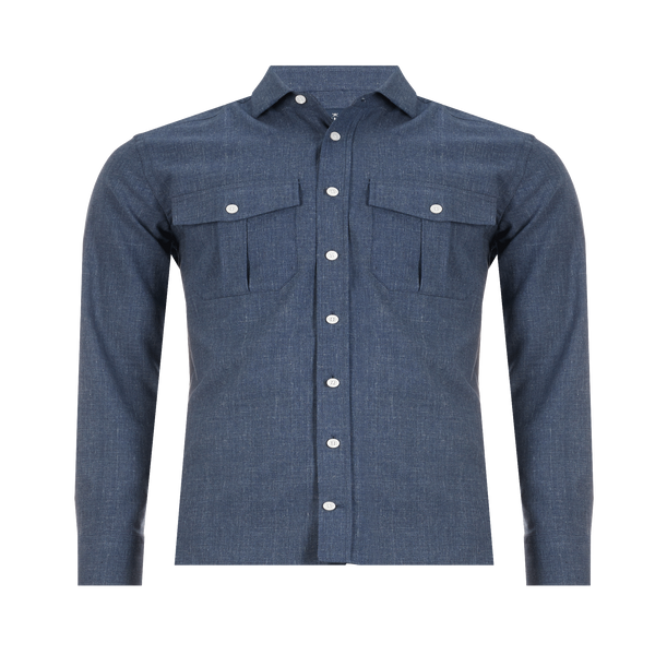 Hackett Slim-fit Shirt In Blue