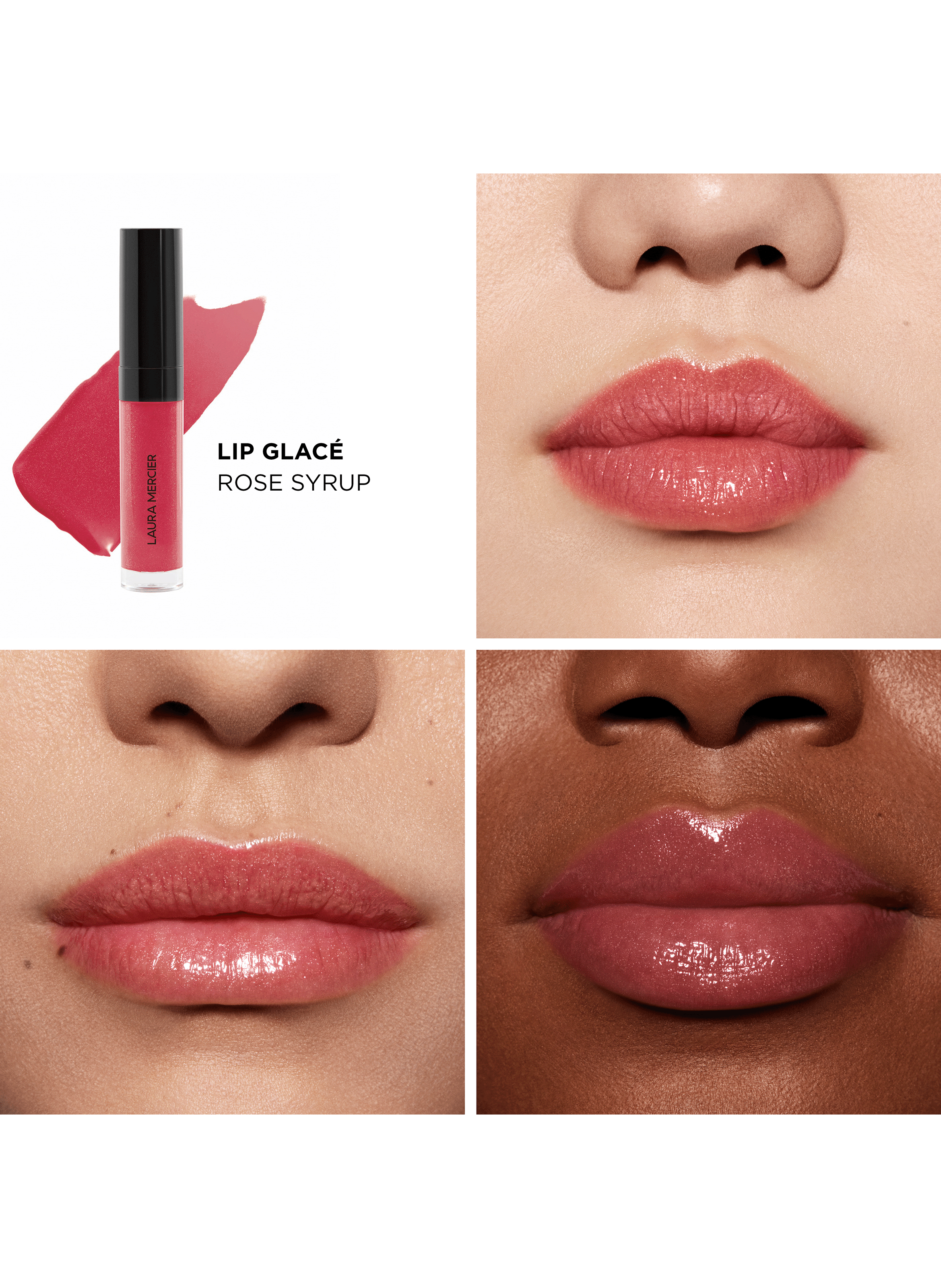 Gloss - Lip Glacé LAURA MERCIER 190 rose syrup