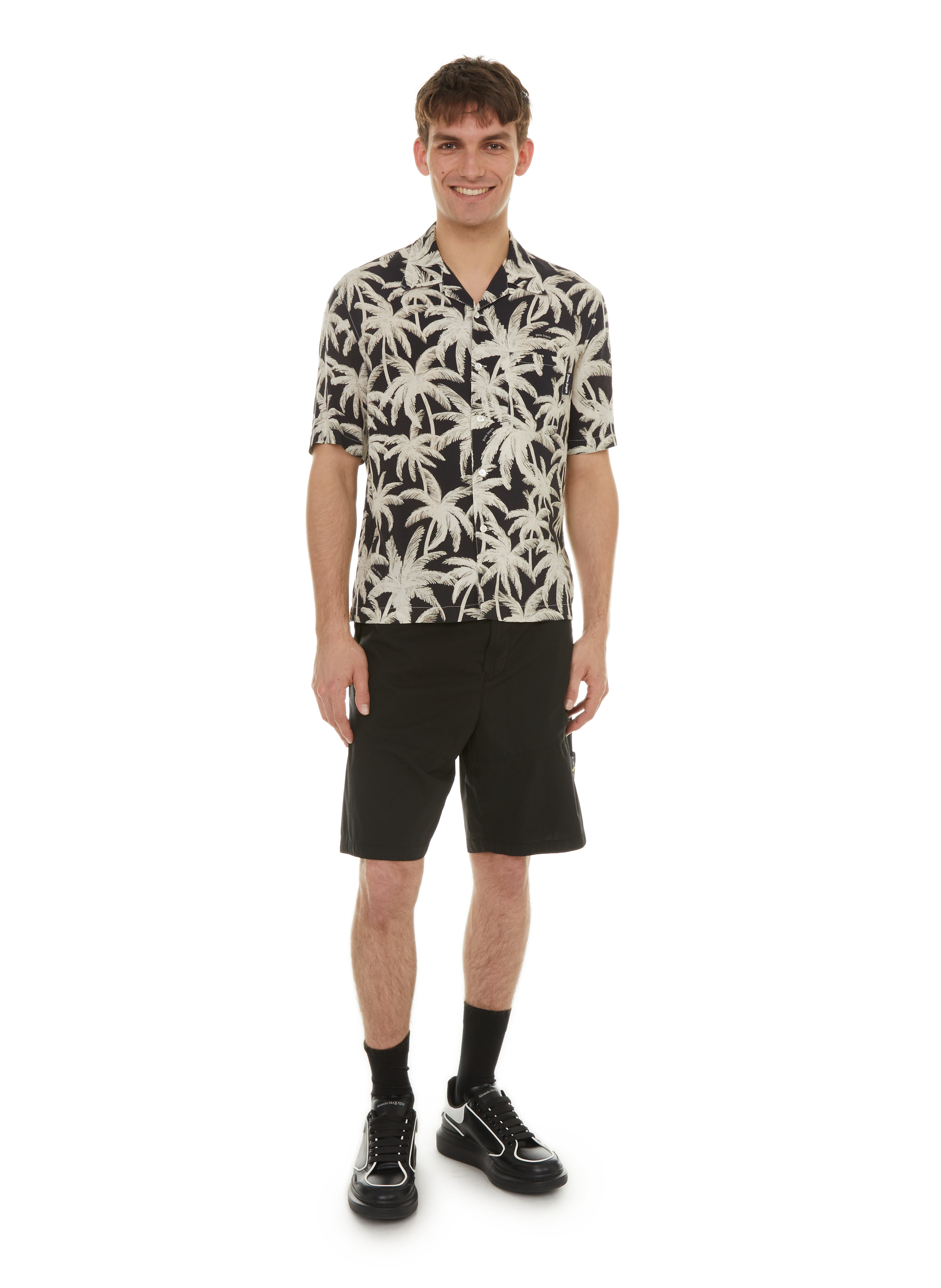 Solid colour shorts STONE ISLAND Black