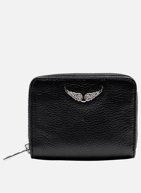 Porte-monnaie en cuir mini zv Noir by ZADIG&VOLTAIRE ZADIG&VOLTAIRE Porte-monnaie en cuir mini zv Noir