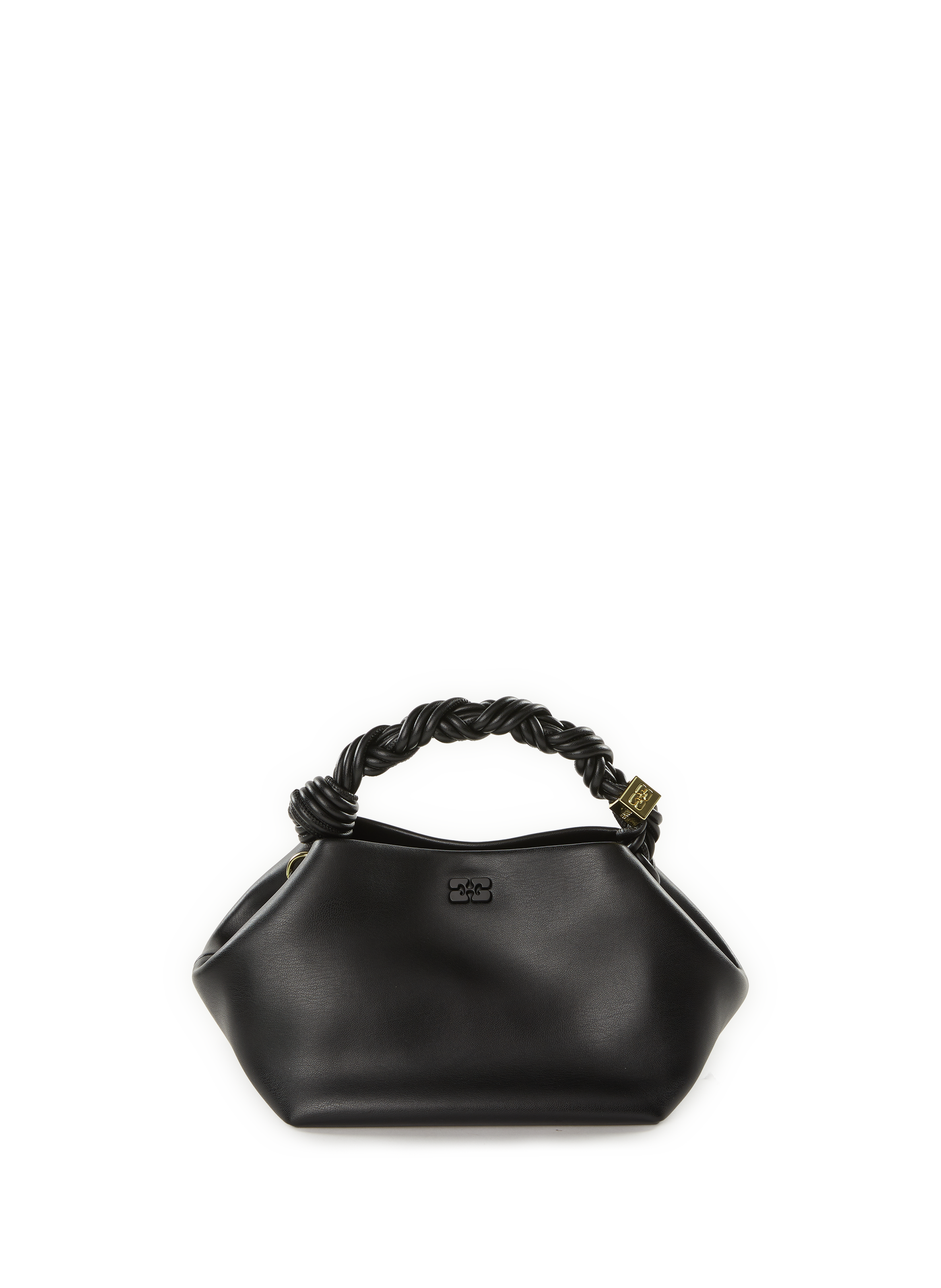 GANNI Cleo leather handbag Black