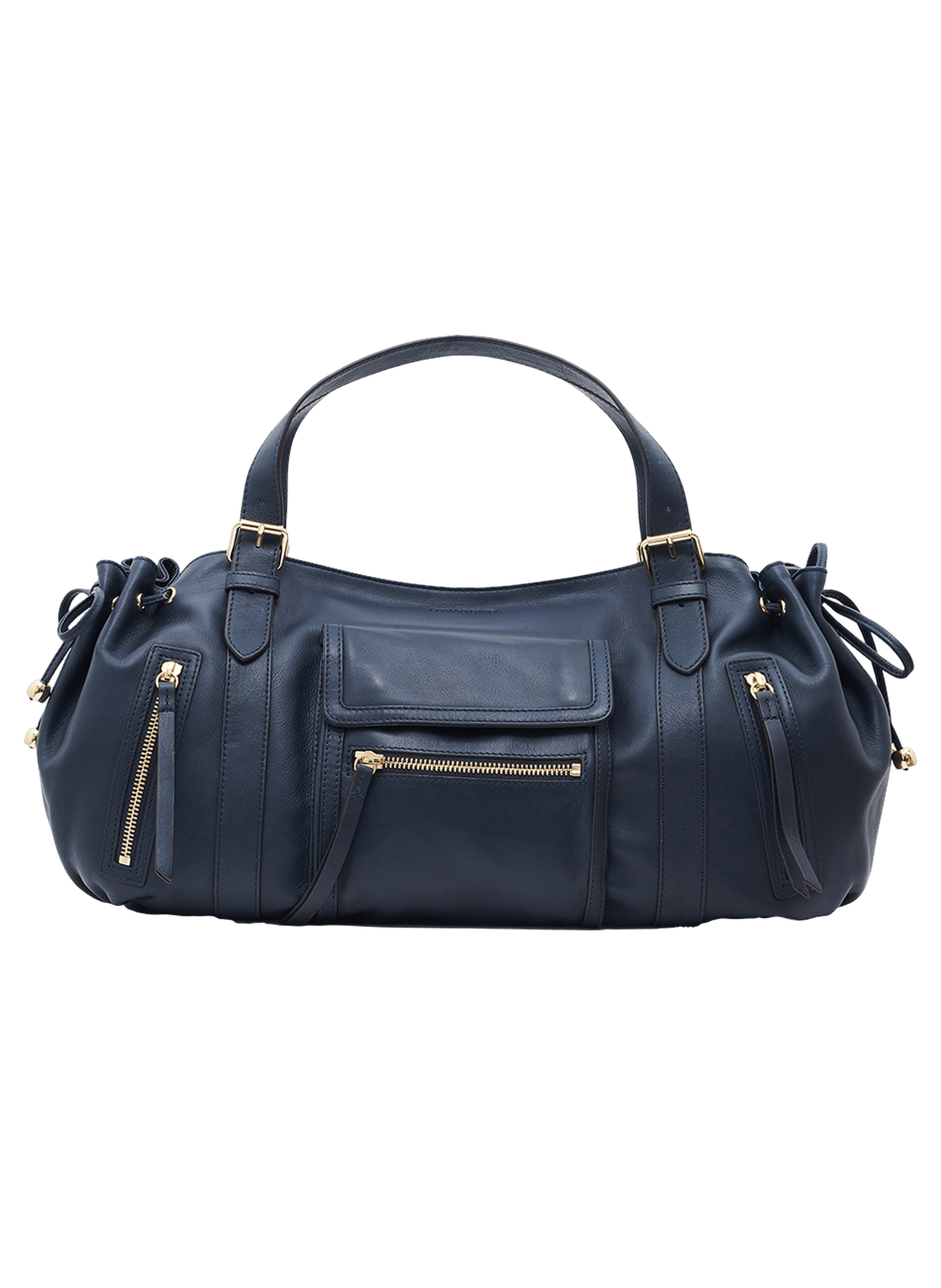 Sac à main en cuir avec poches zippées - st germain GERARD DAREL Bleu