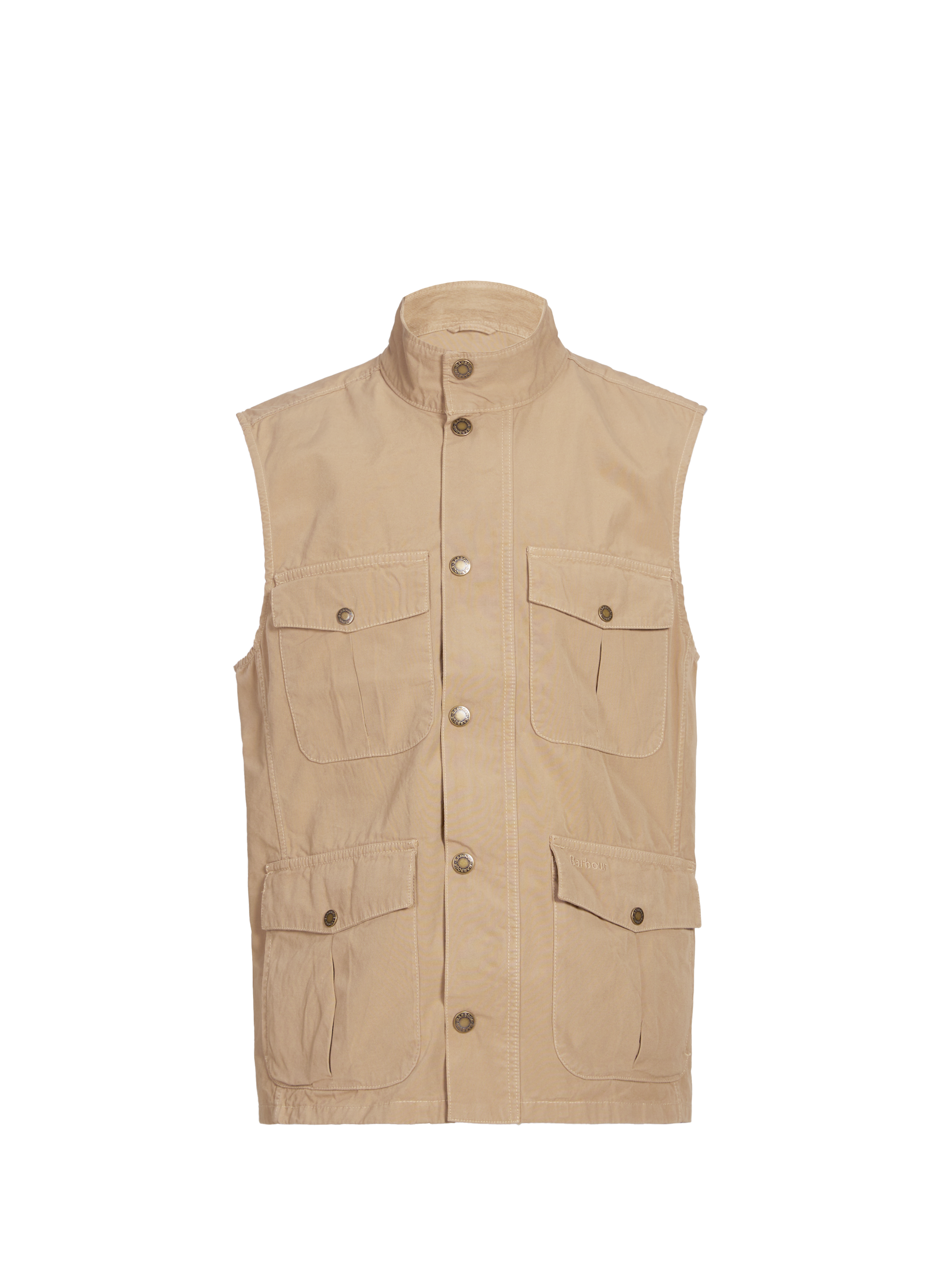 Veste sans manches en coton Beige