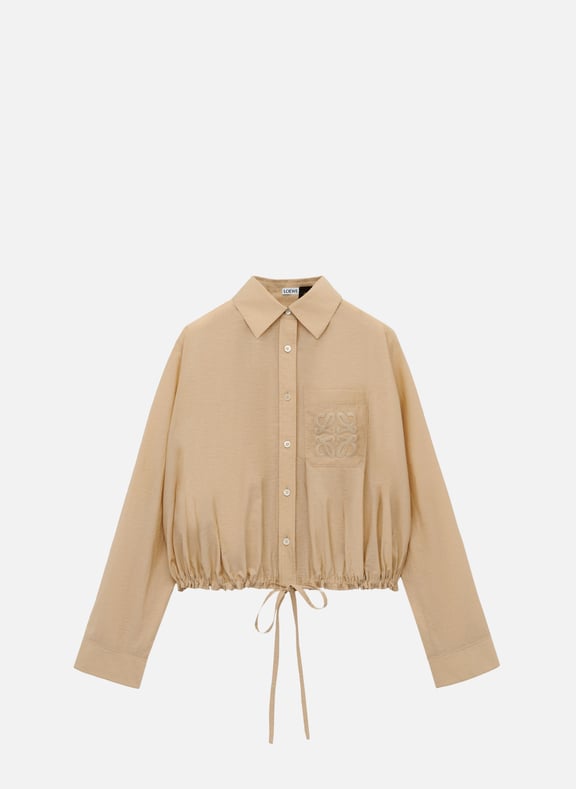Chemise en coton mélangé Beige by LOEWE LOEWE Chemise en coton mélangé Beige
