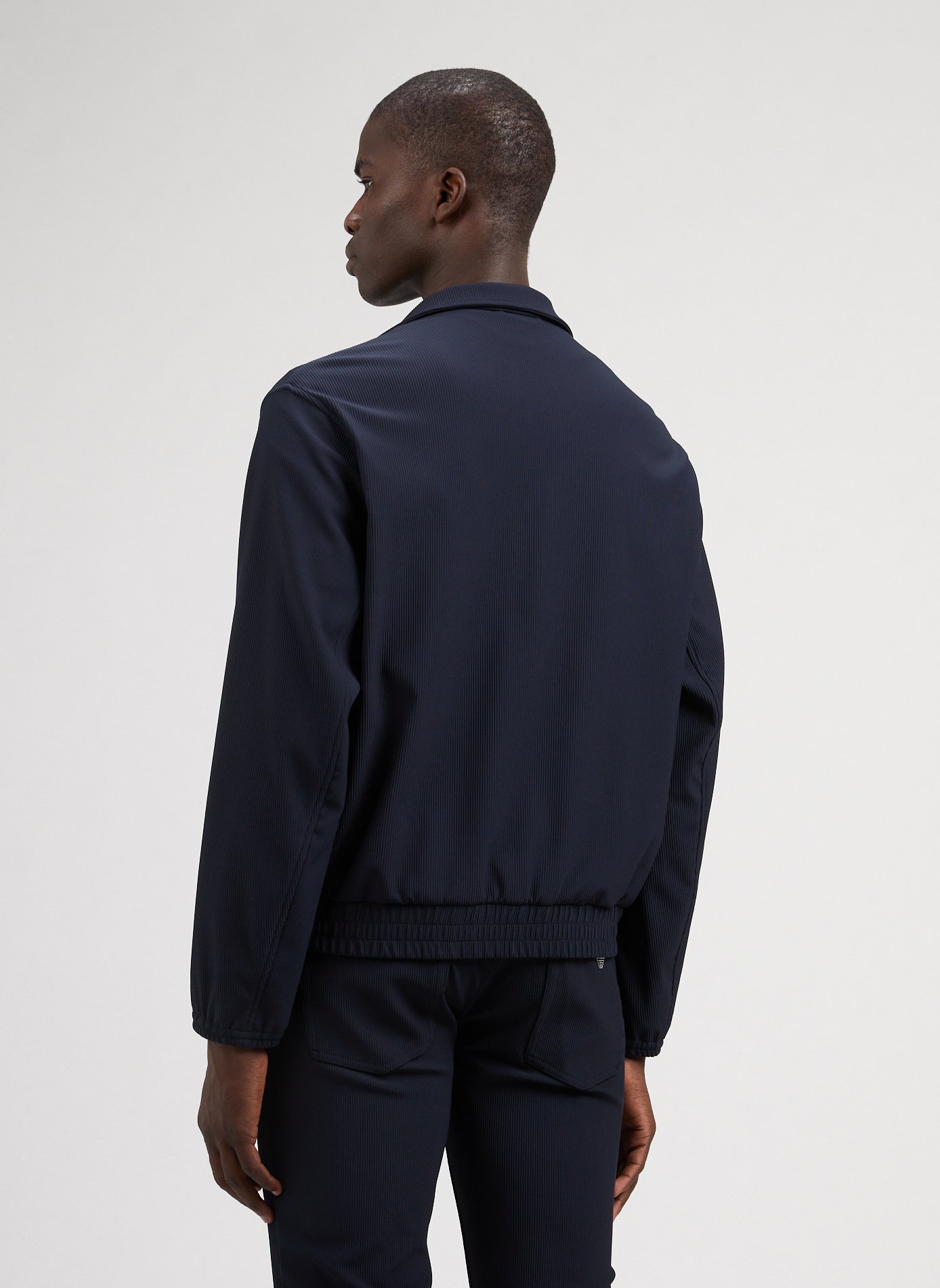 Ribbed jacket EMPORIO ARMANI Blue