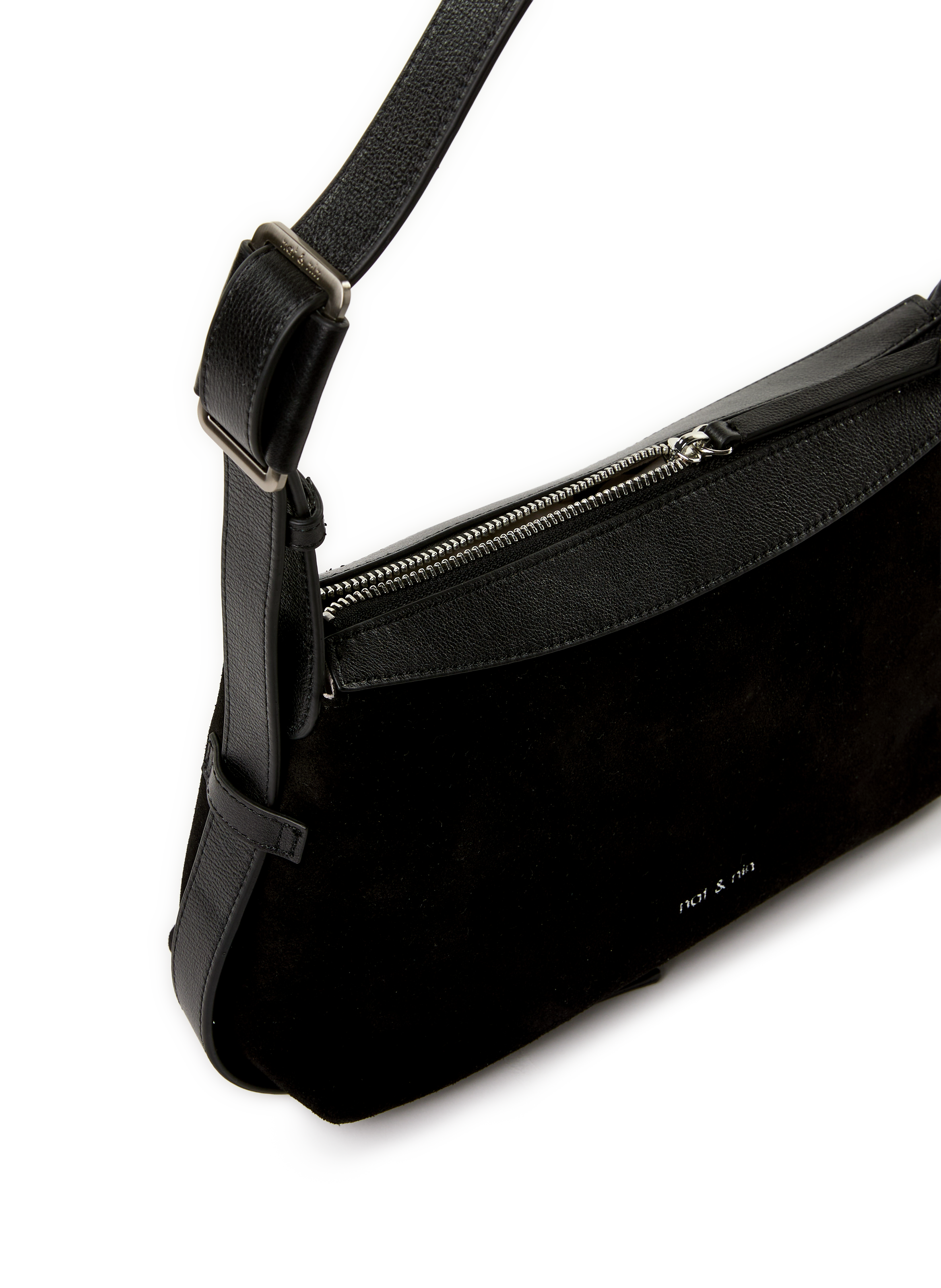 Bowie leather handbag NAT & NIN Black