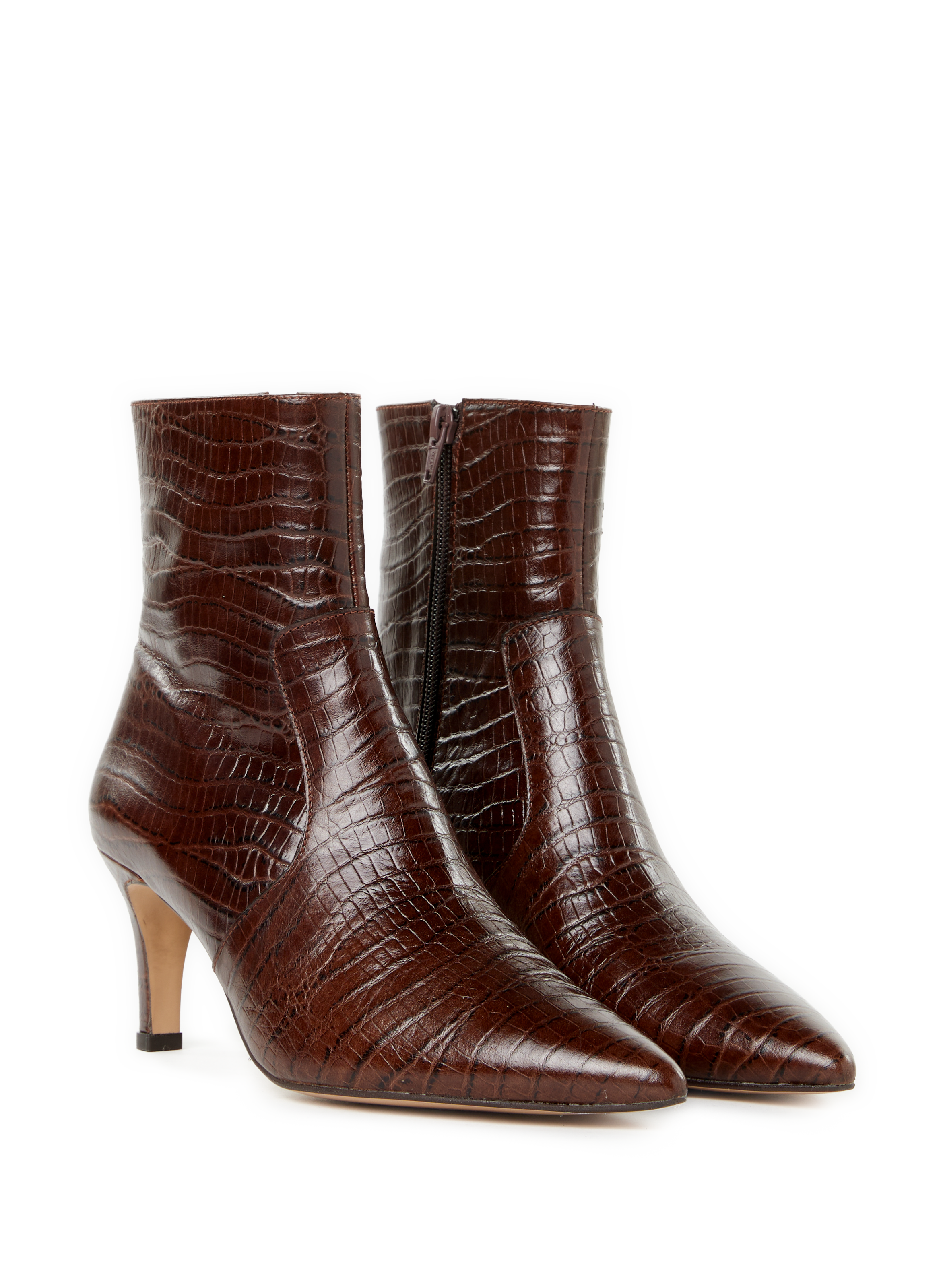 Bottines Divines en cuir SAISON 1865 Marron