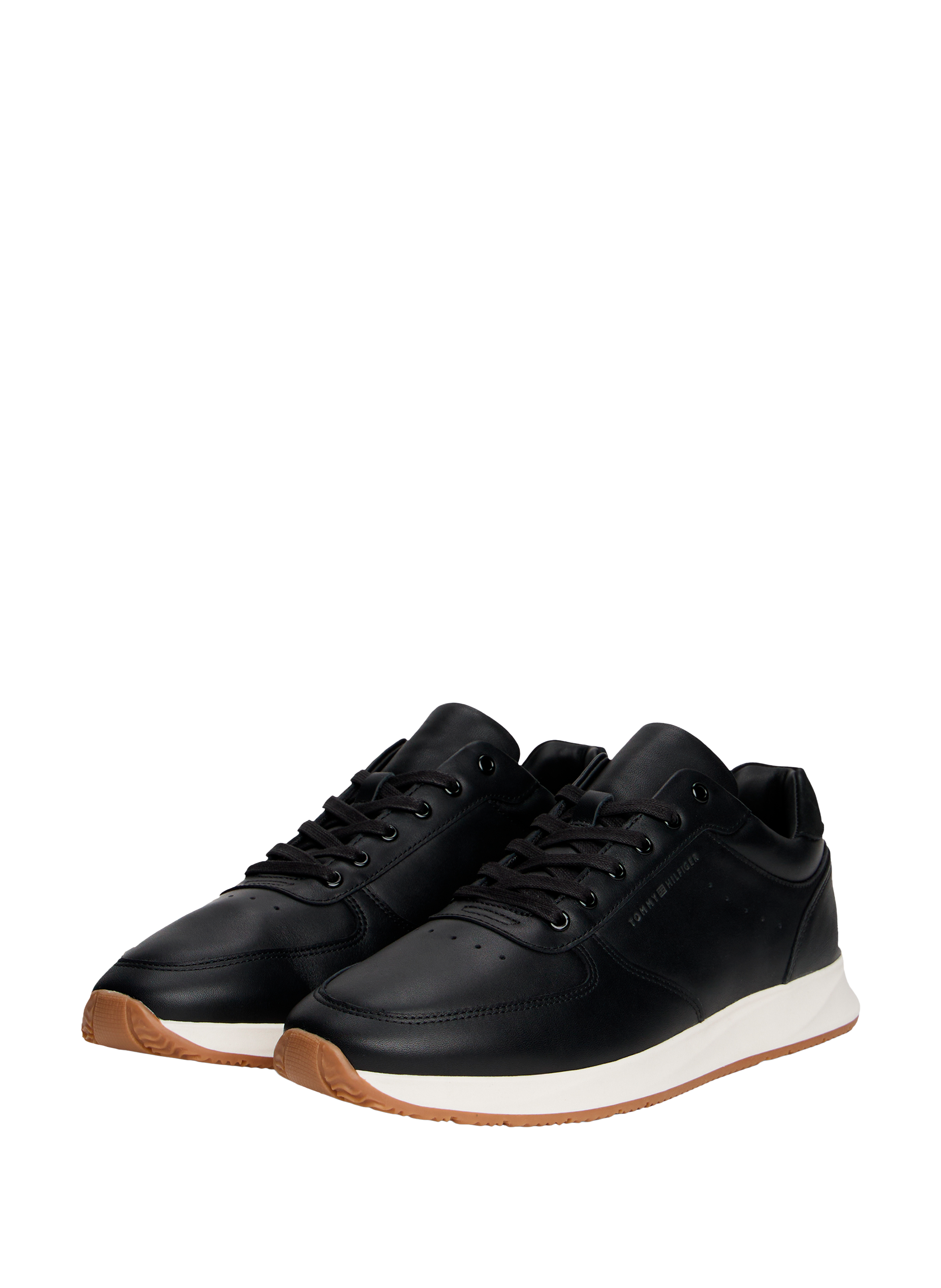 Leather sneakers TOMMY HILFIGER Black