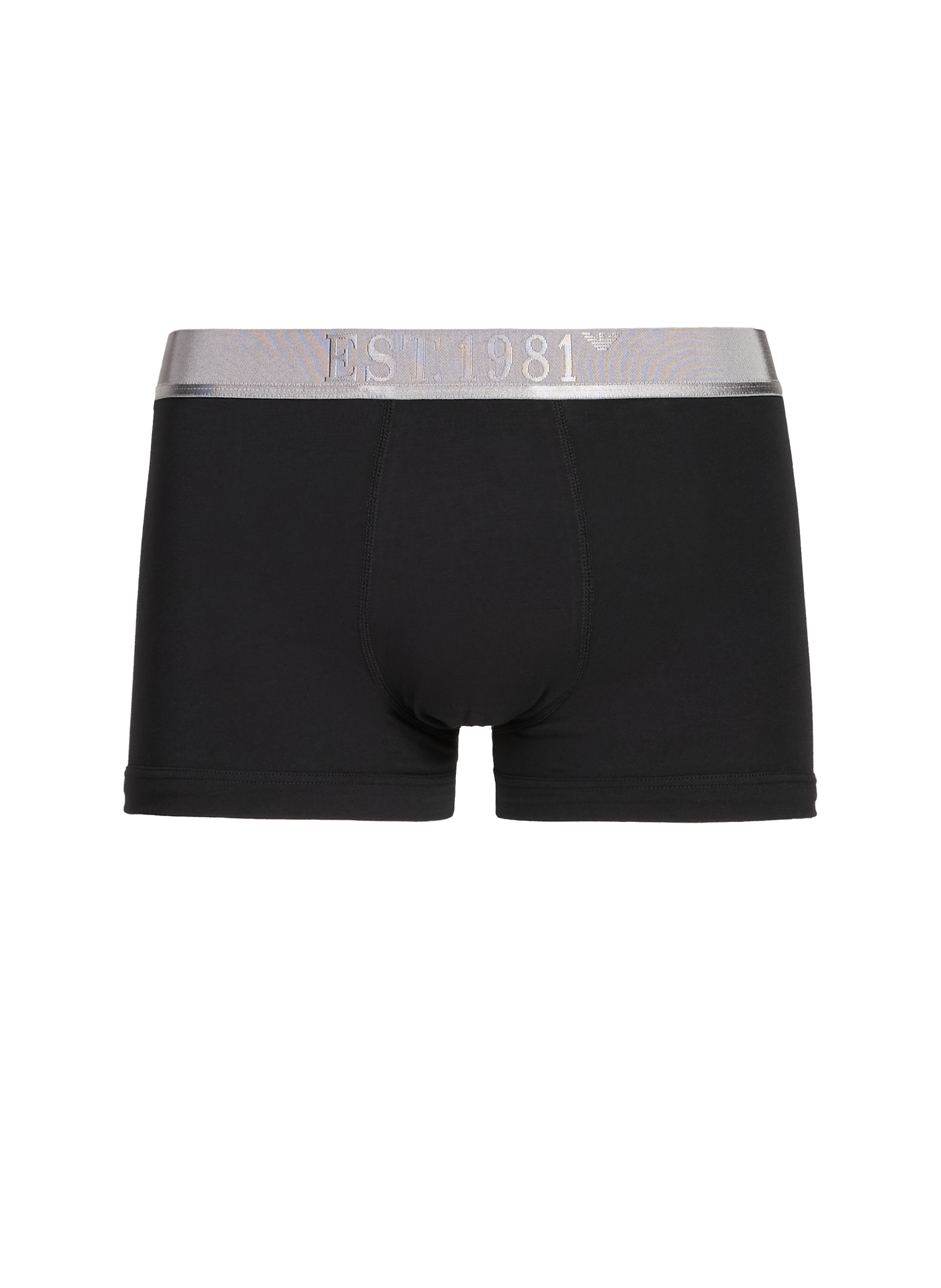 Lot de trois boxers en coton mélangé EMPORIO ARMANI Noir