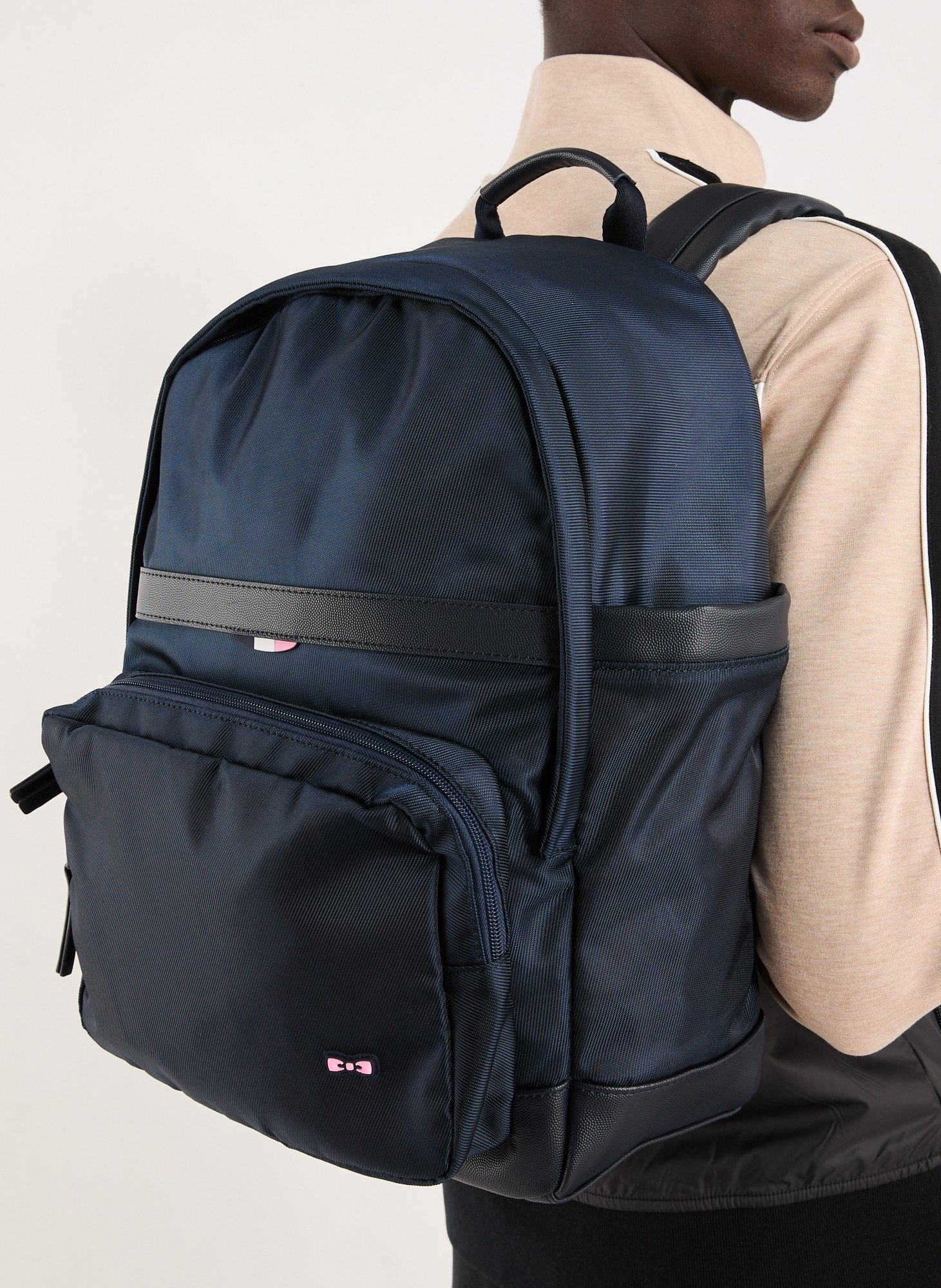 Sac à dos en nylon EDEN PARK Bleu