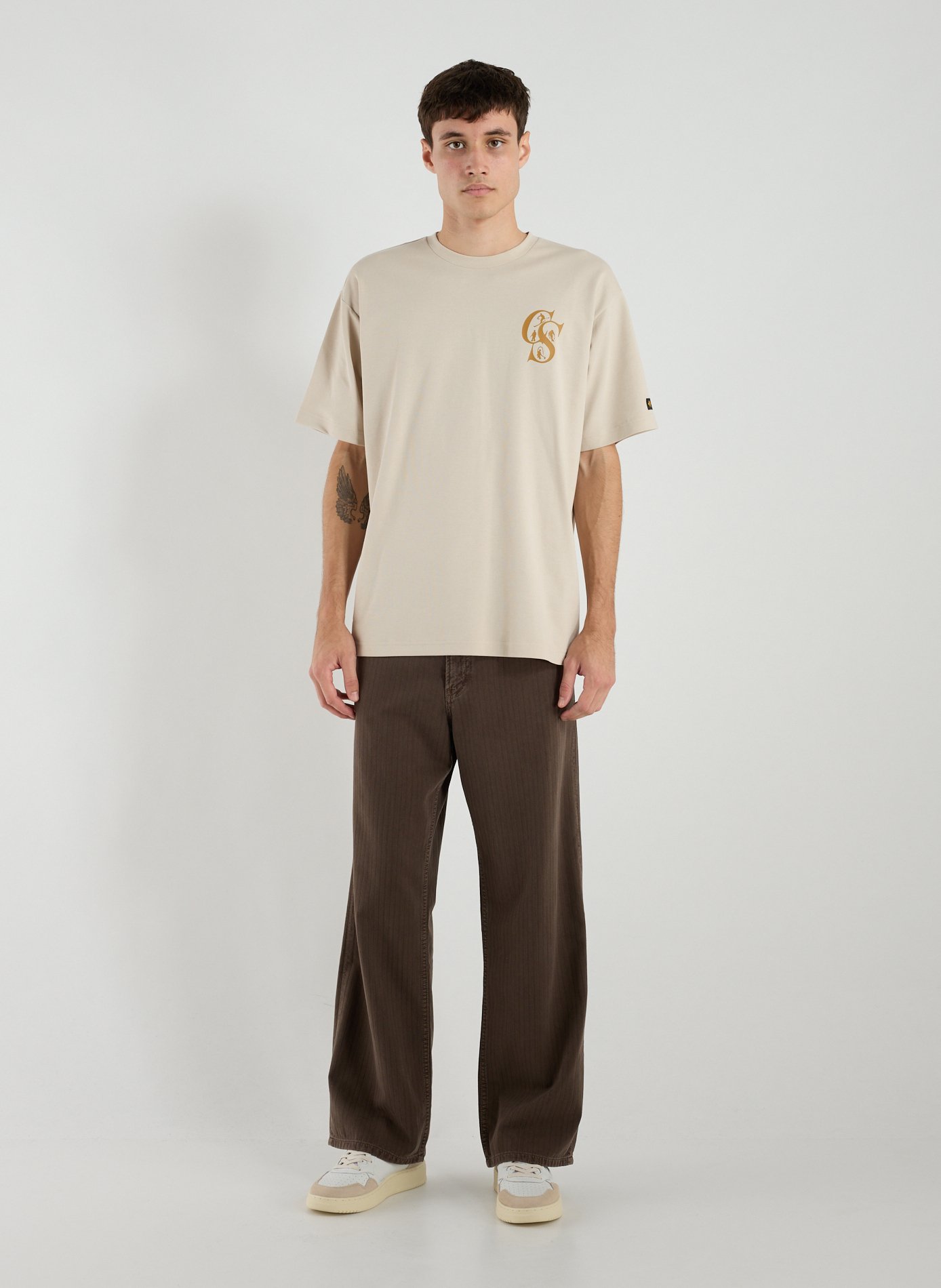 Straight-leg jeans in blended cotton JEANERICA DENIM Brown