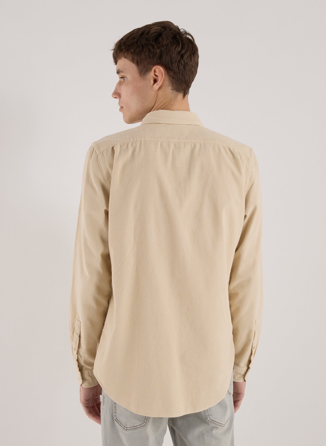 Straight shirt with American collar in cotton PAUL SMITH Beige