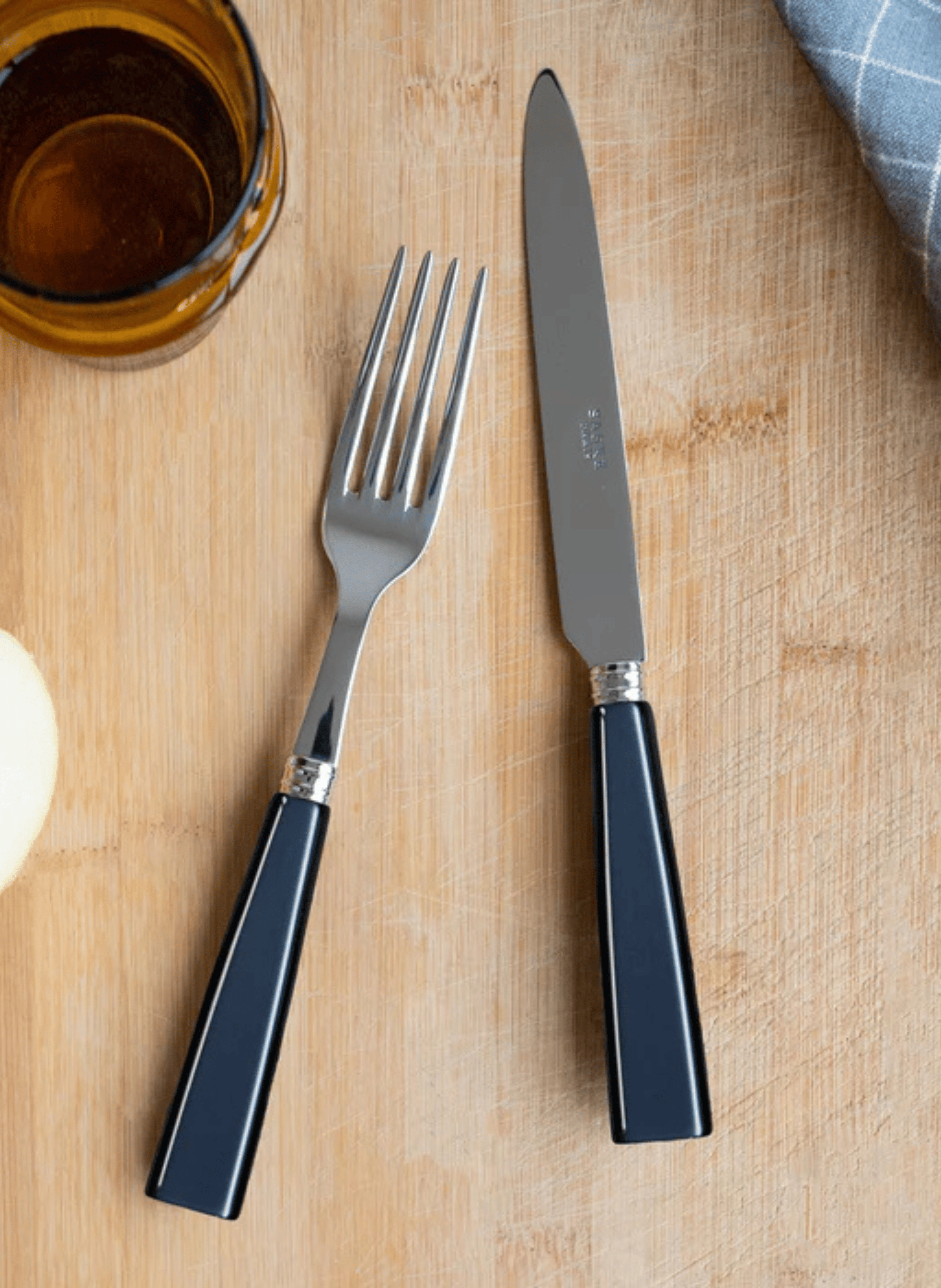 Set de 4 couverts de table, icône SABRE PARIS Bleu