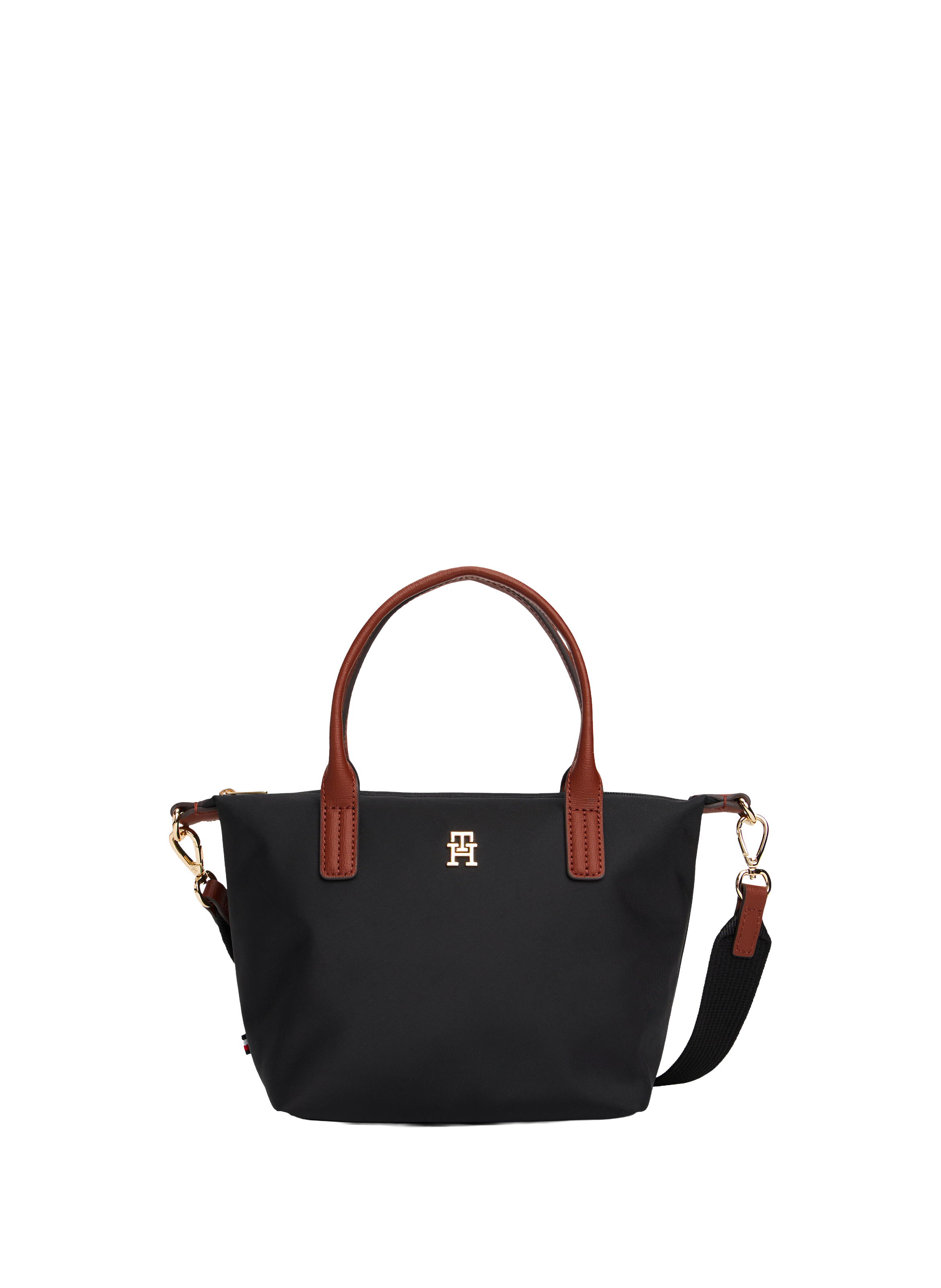 TOMMY HILFIGER Sac à main en toile de nylon Noir