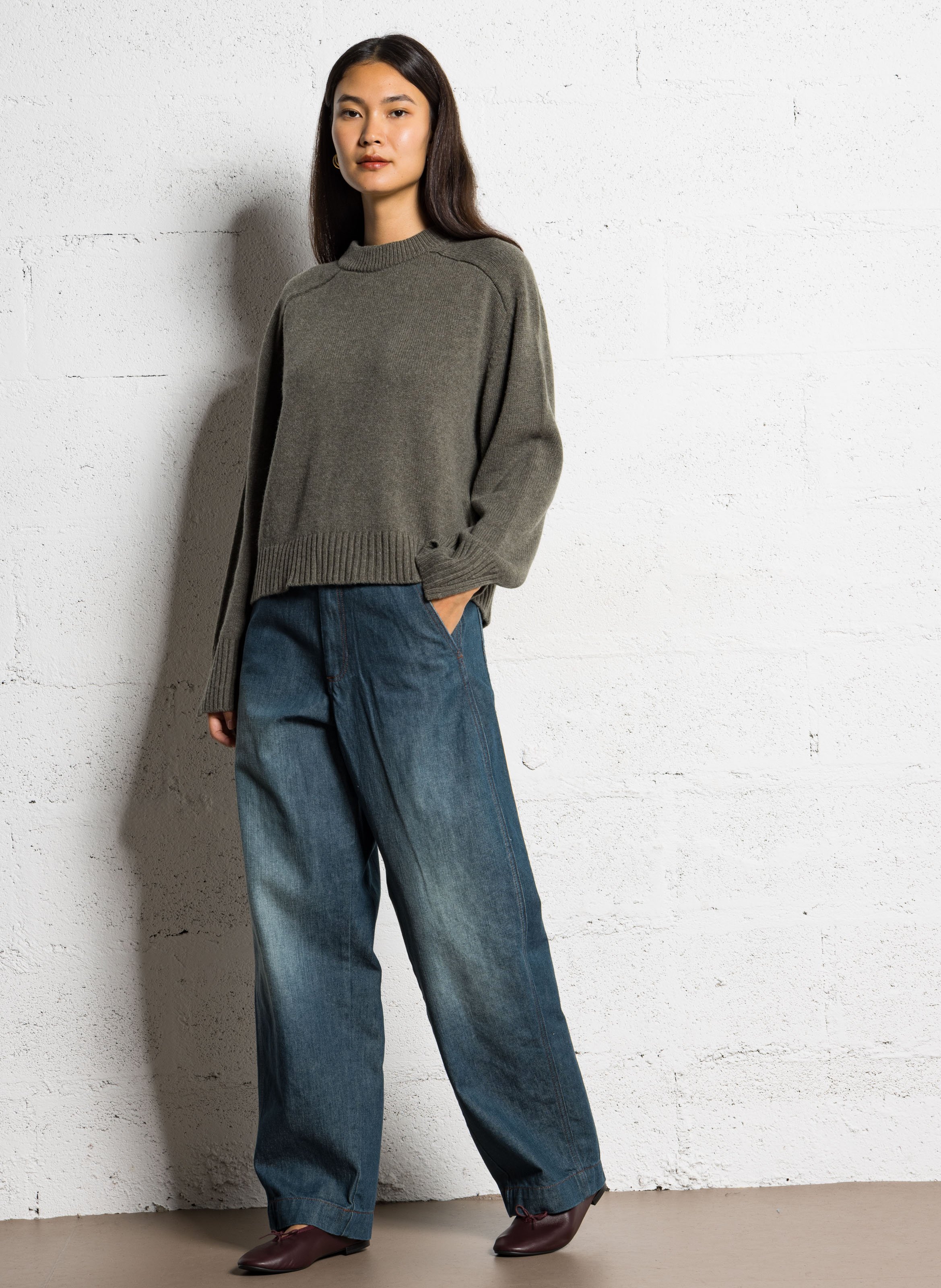 Ballerines en cuir lilouh REPETTO Rouge