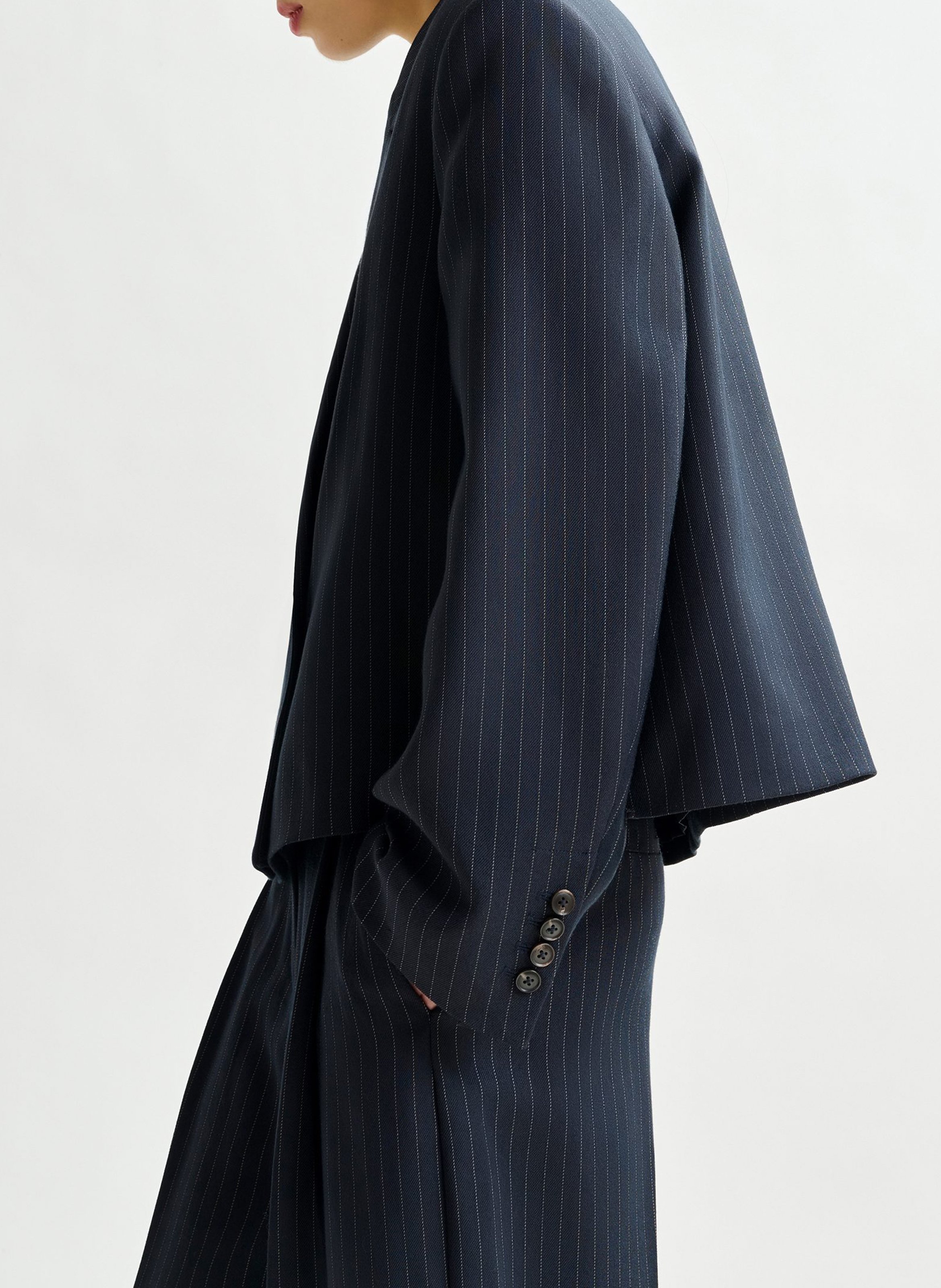 Veste oversize rayée Itzel ESSENTIEL ANTWERP Bleu