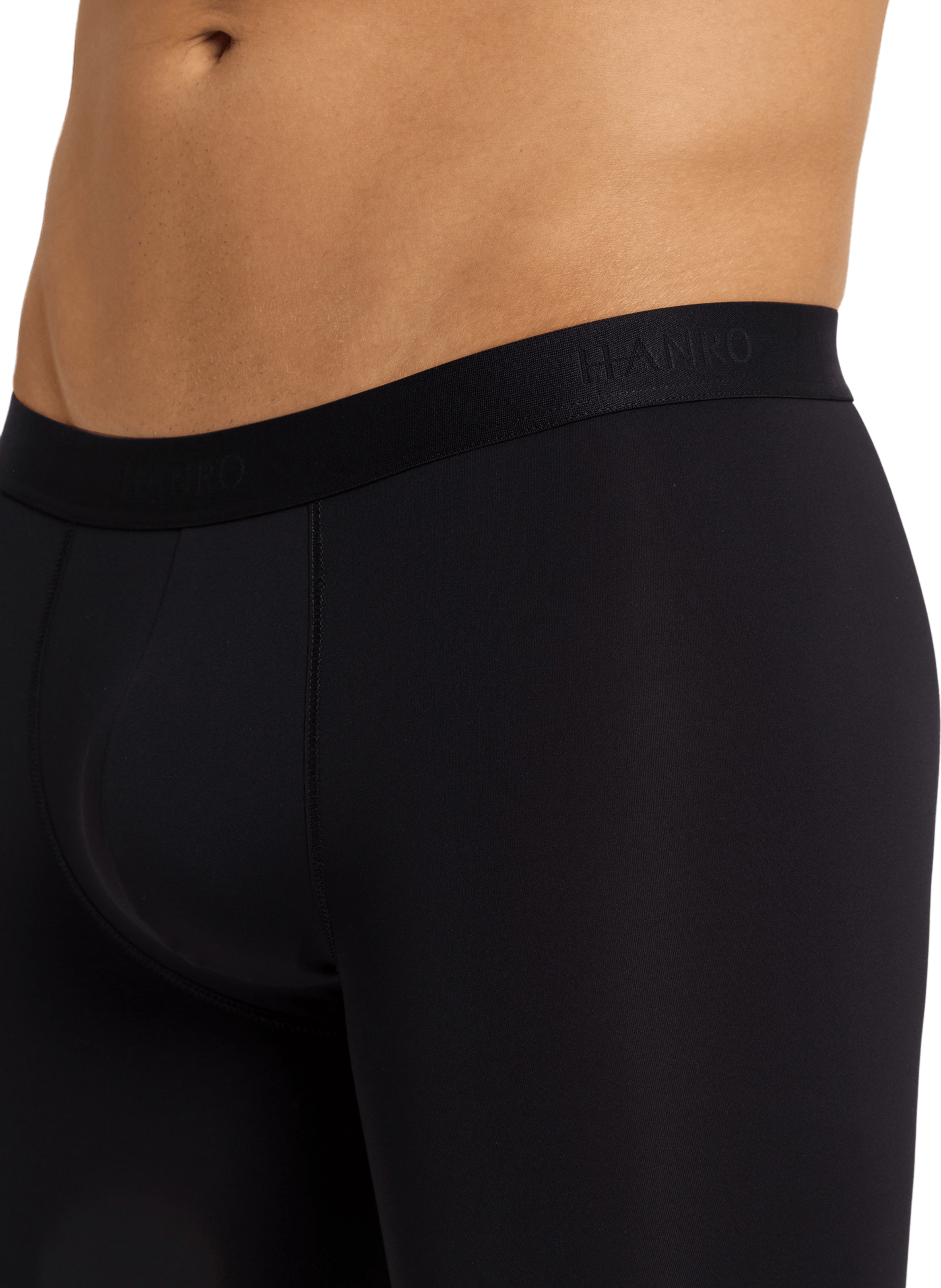 Solid color shorts HANRO Black