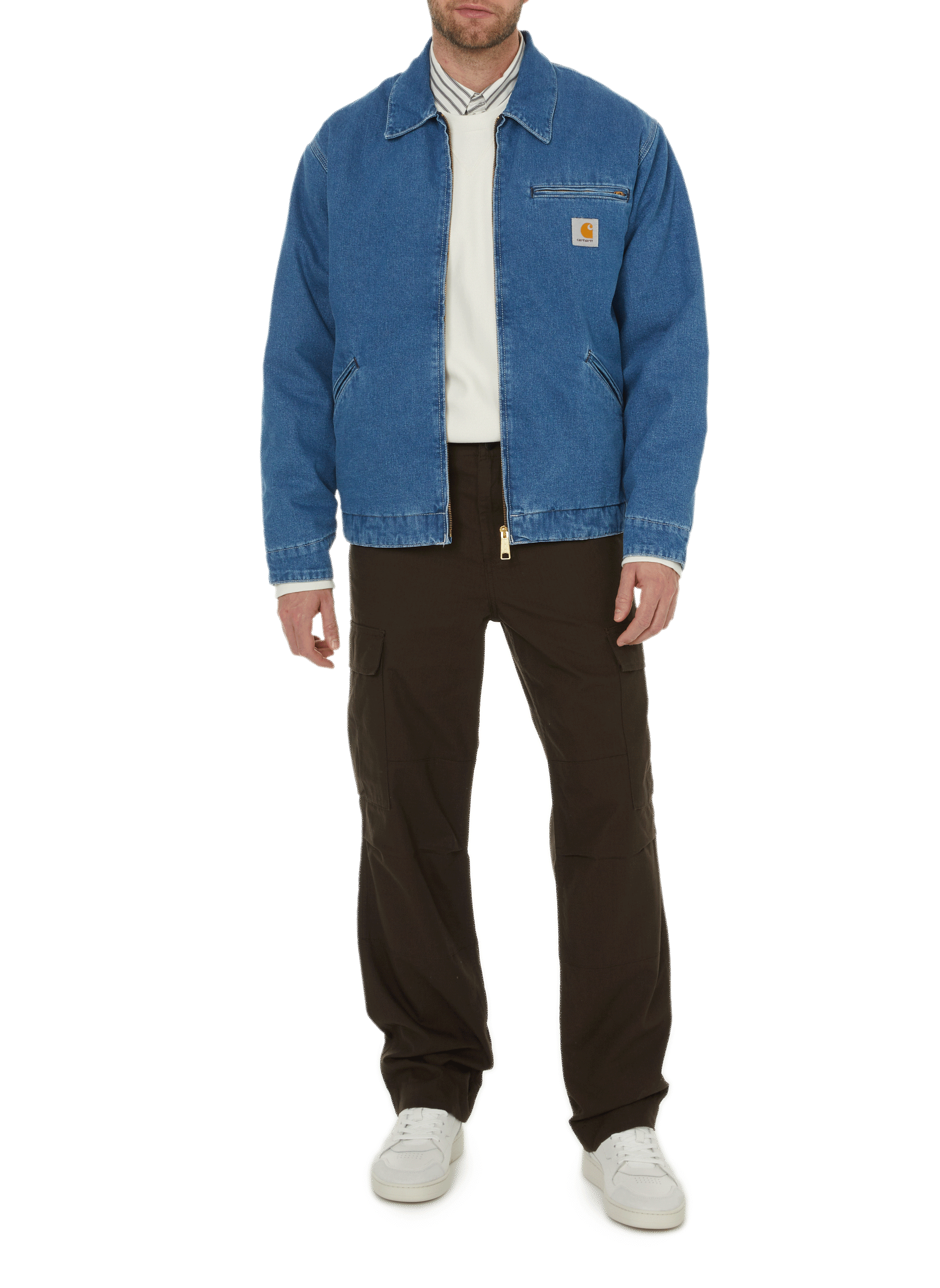 Pantalon cargo en coton CARHARTT WIP Marron