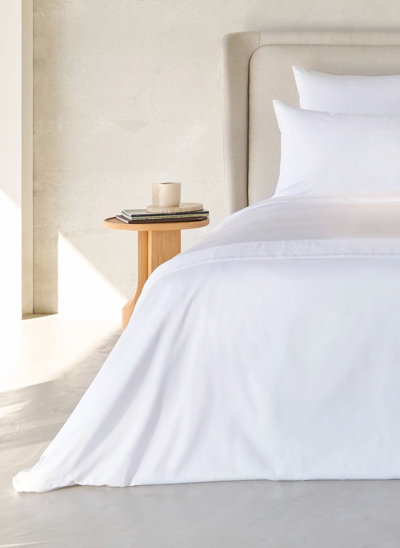 Housse de couette chateau ANNE DE SOLENE Blanc