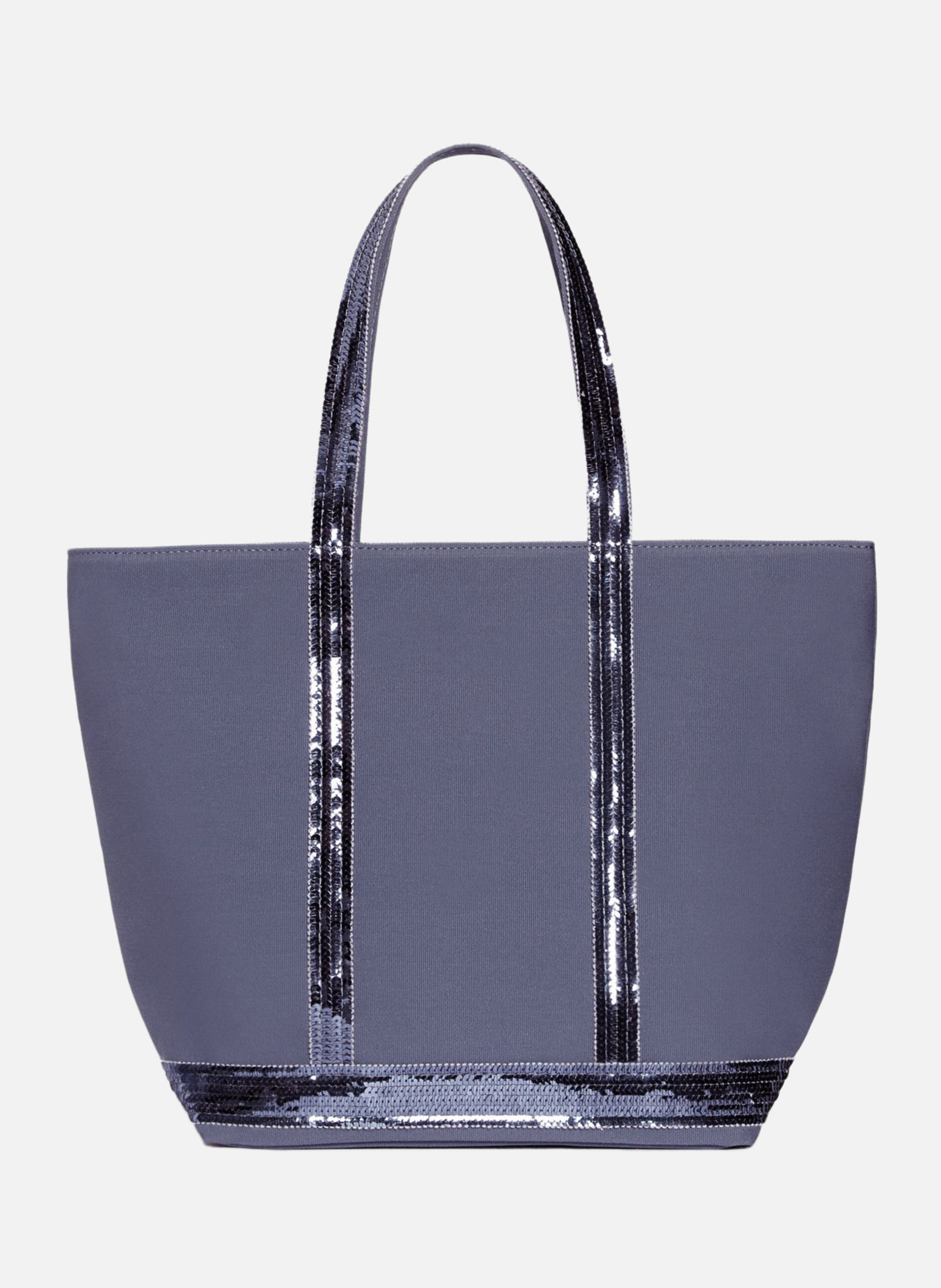 Cabas m zippé en toile VANESSA BRUNO Bleu