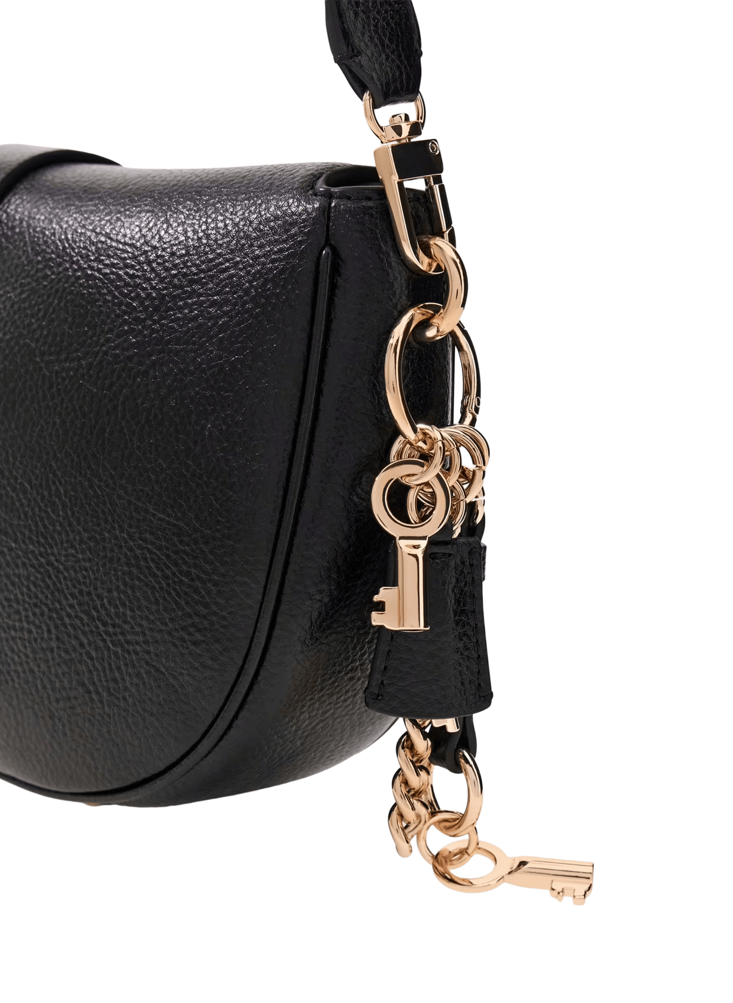 Sac à bandoulière avec charms effet cuir GUESS Noir