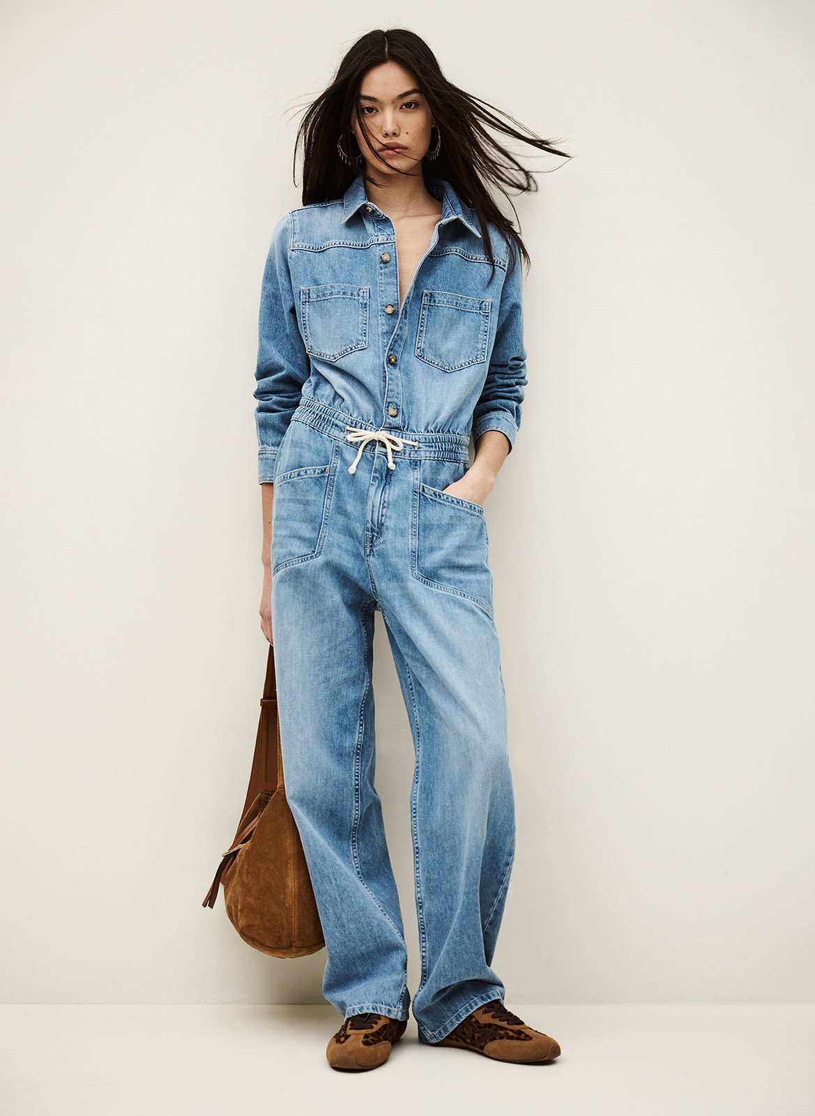 Combinaison pantalon en jean myrella BA&SH Bleu