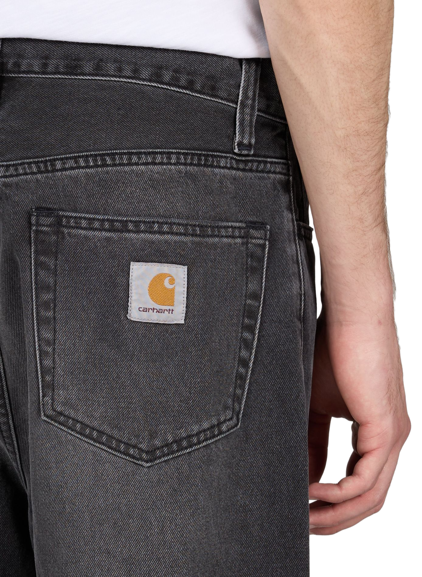 Straight cotton jeans CARHARTT WIP Black