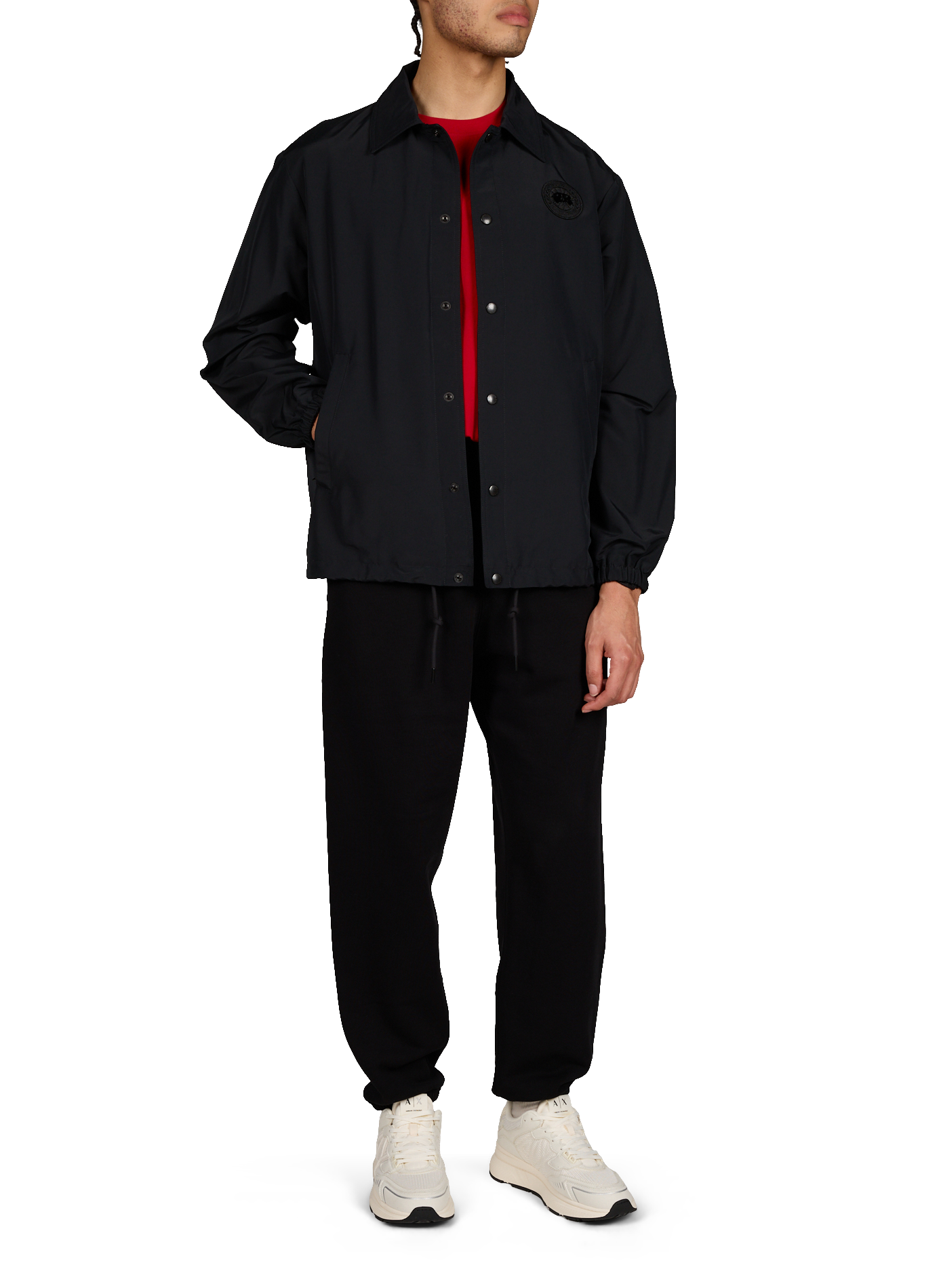 Veste droite unie col classique CANADA GOOSE Noir