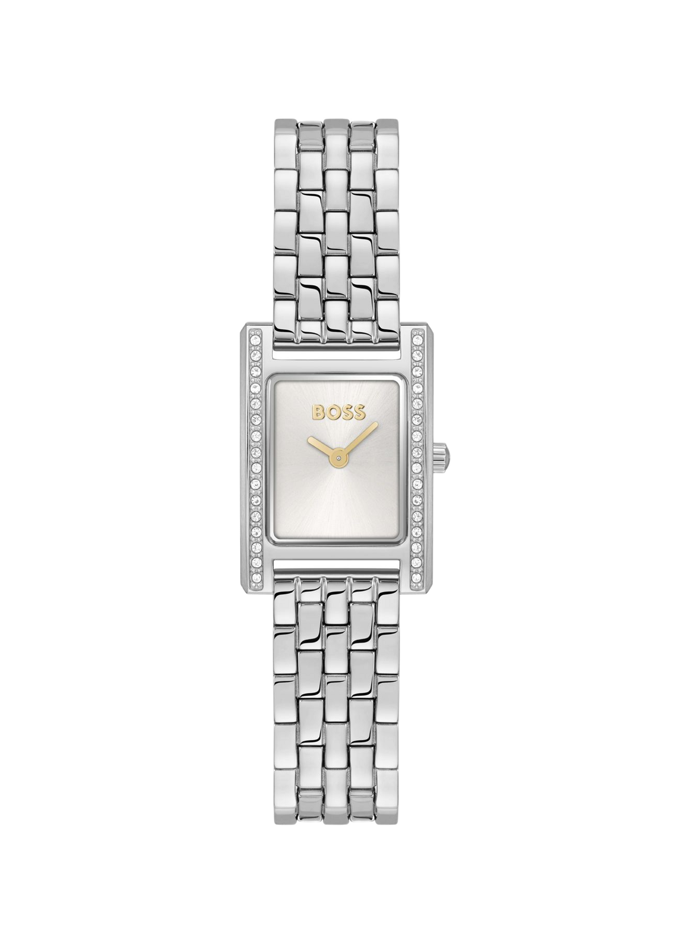 Montre quartz Lucy Precious en acier inoxydable BOSS MONTRES Blanc