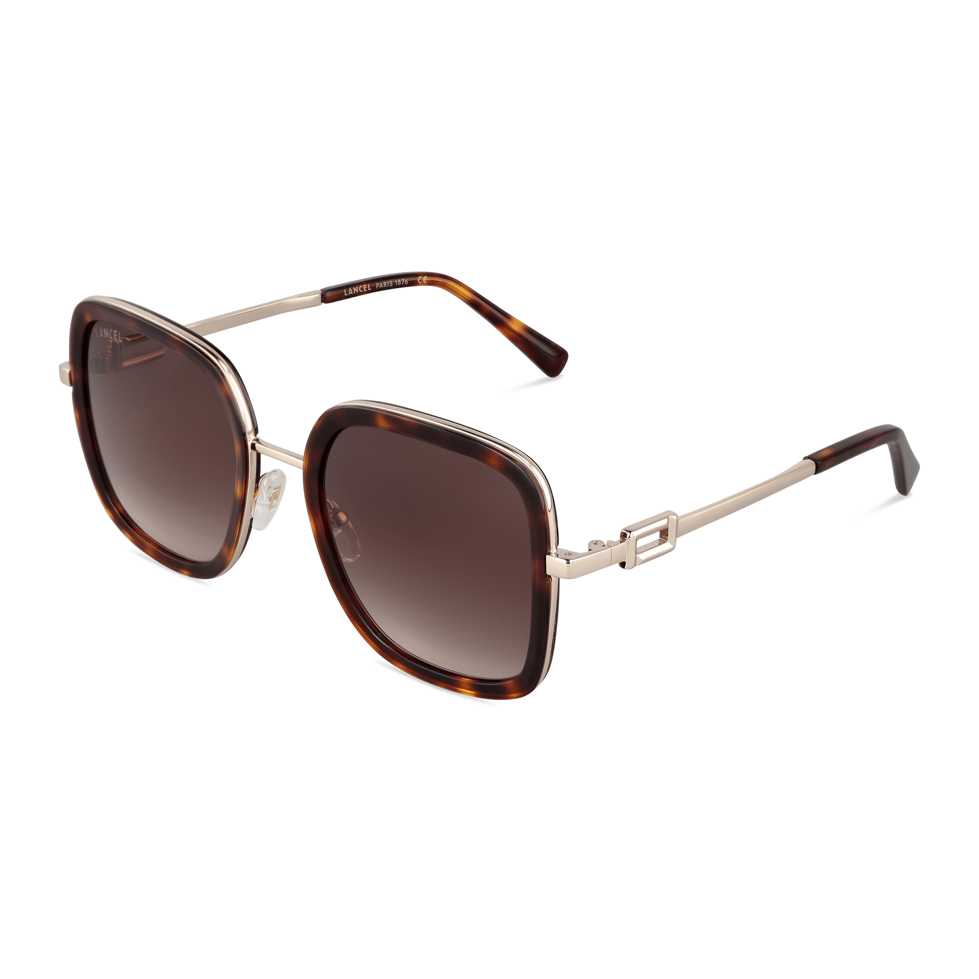 Lunettes de soleil tess de lancel en acétate LANCEL Marron