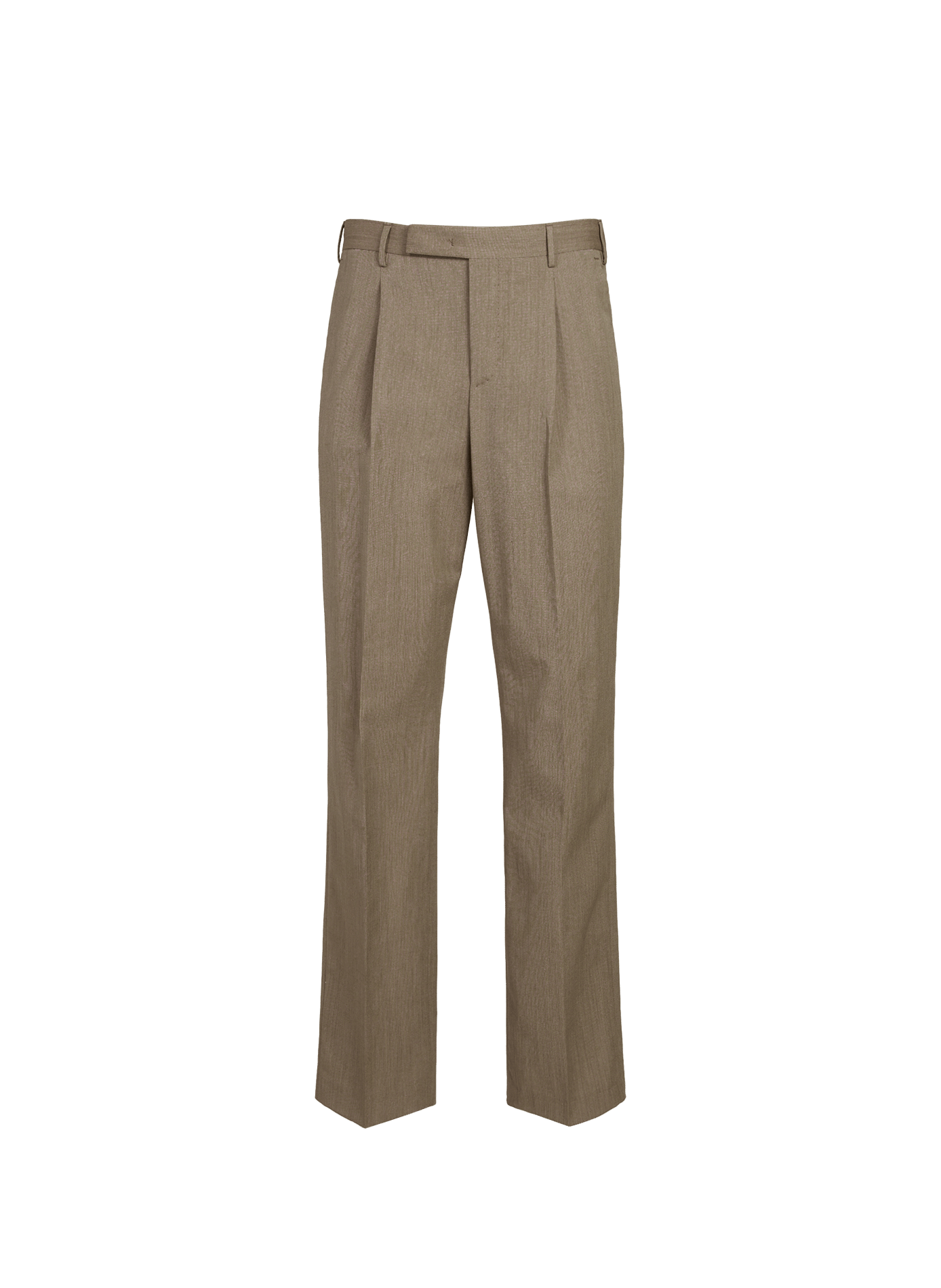 Pantalon à plis en coton et laine vierge PT01 No Color