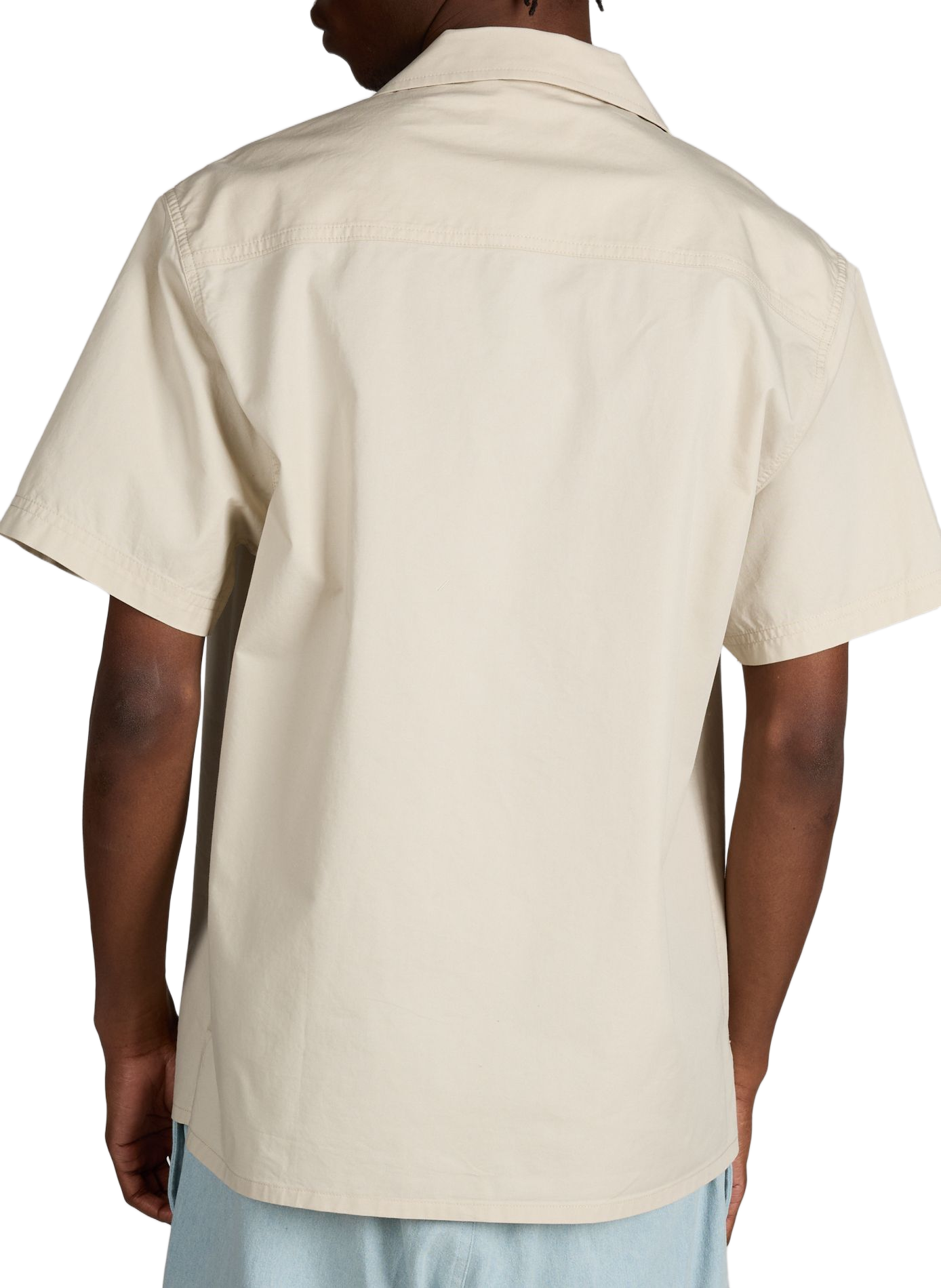 Short-sleeved cotton shirt REPLAY Beige