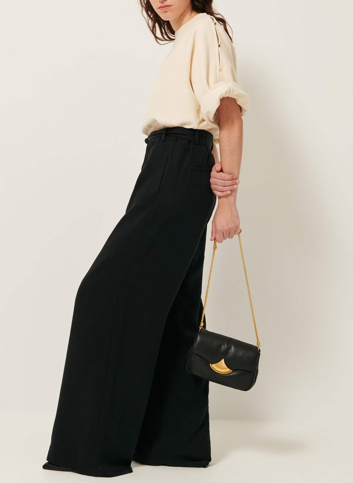 Pantalon large rim SESSUN Noir
