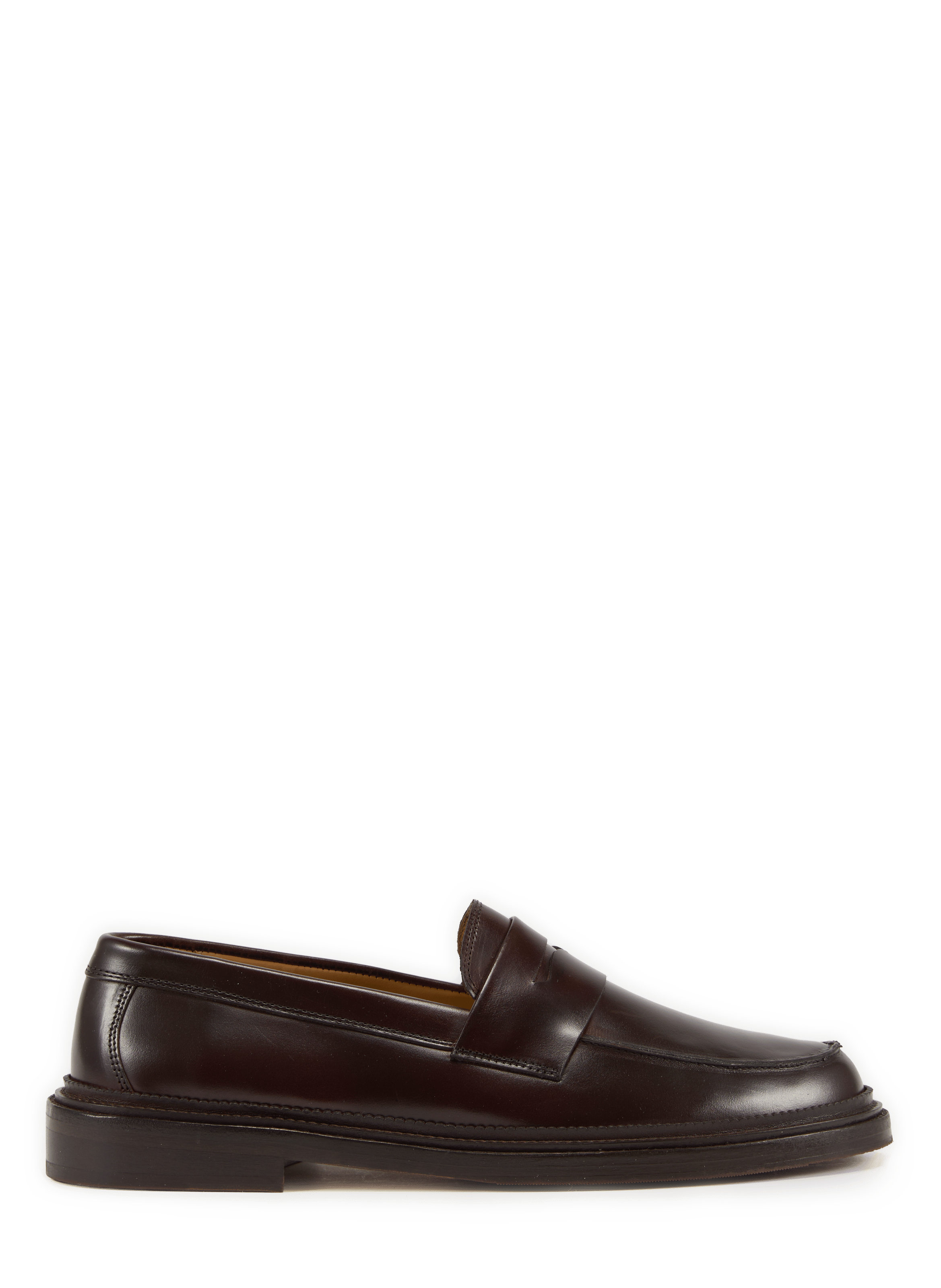 Mark leather derbies BOBBIES Brown