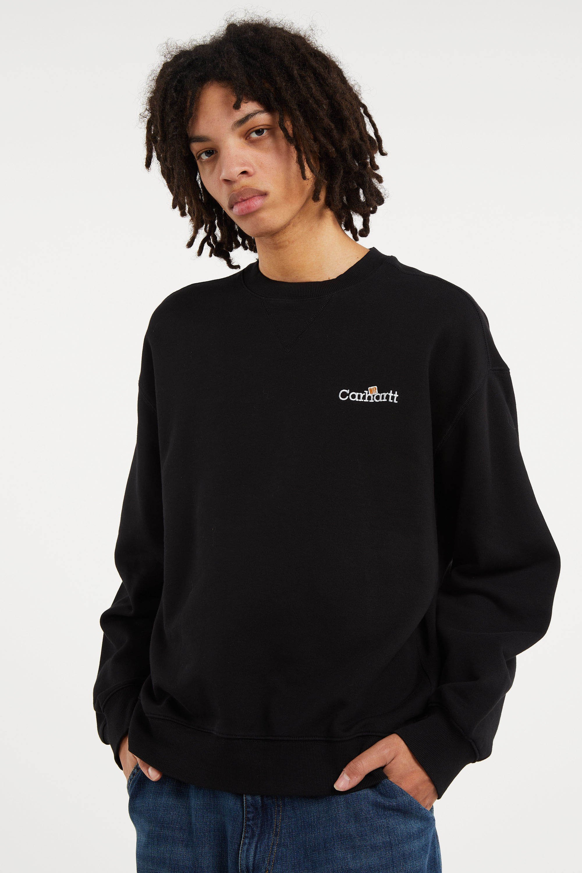 Sweatshirt wip label sweat CARHARTT WIP Noir