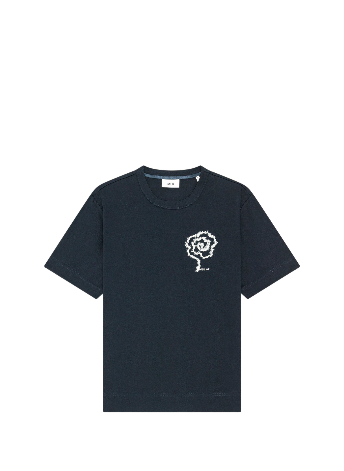 Tee-shirt col rond en coton NN.07 Bleu