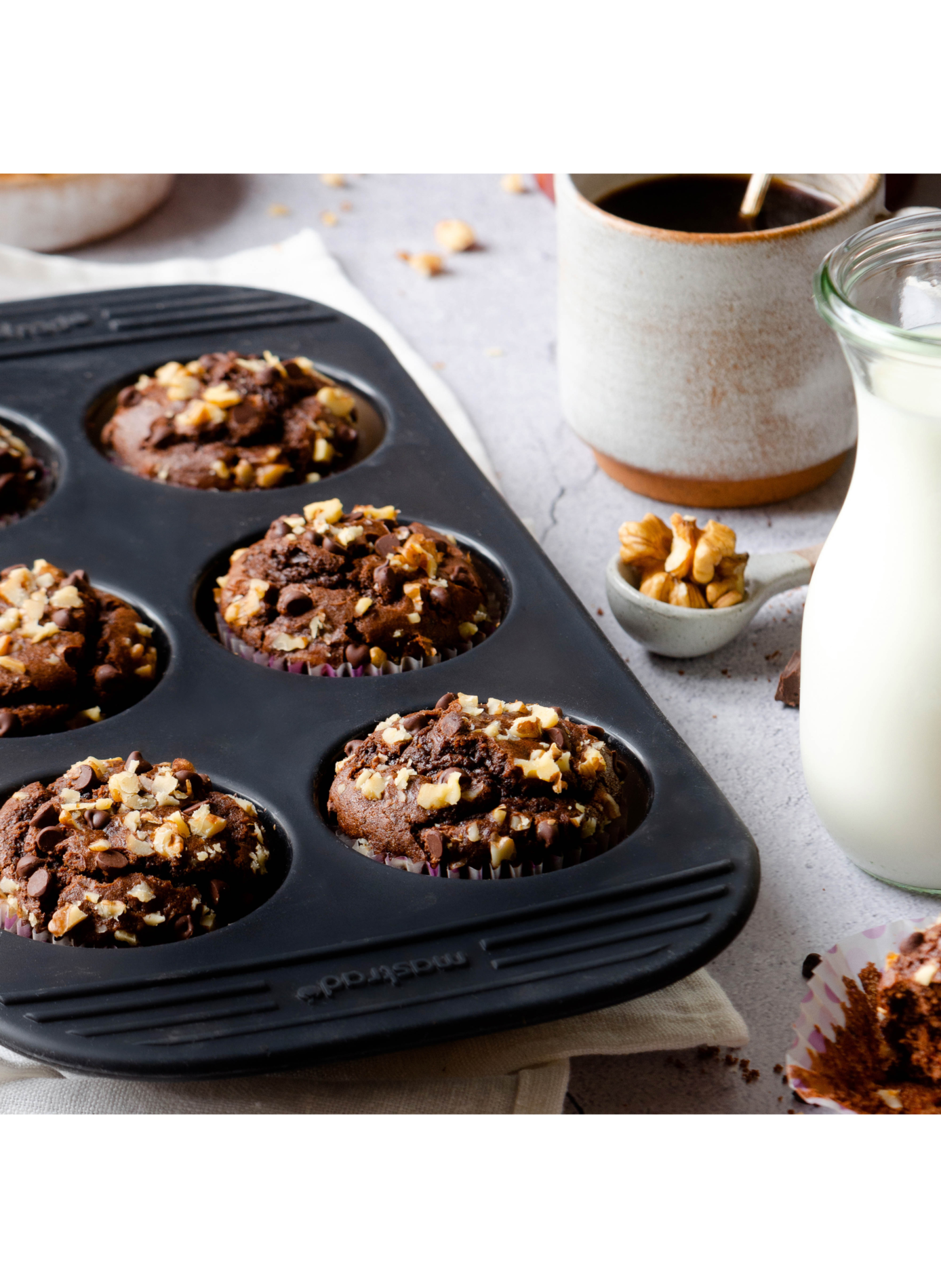 Muffinbackform mit 6 Vertiefungen MASTRAD Grau