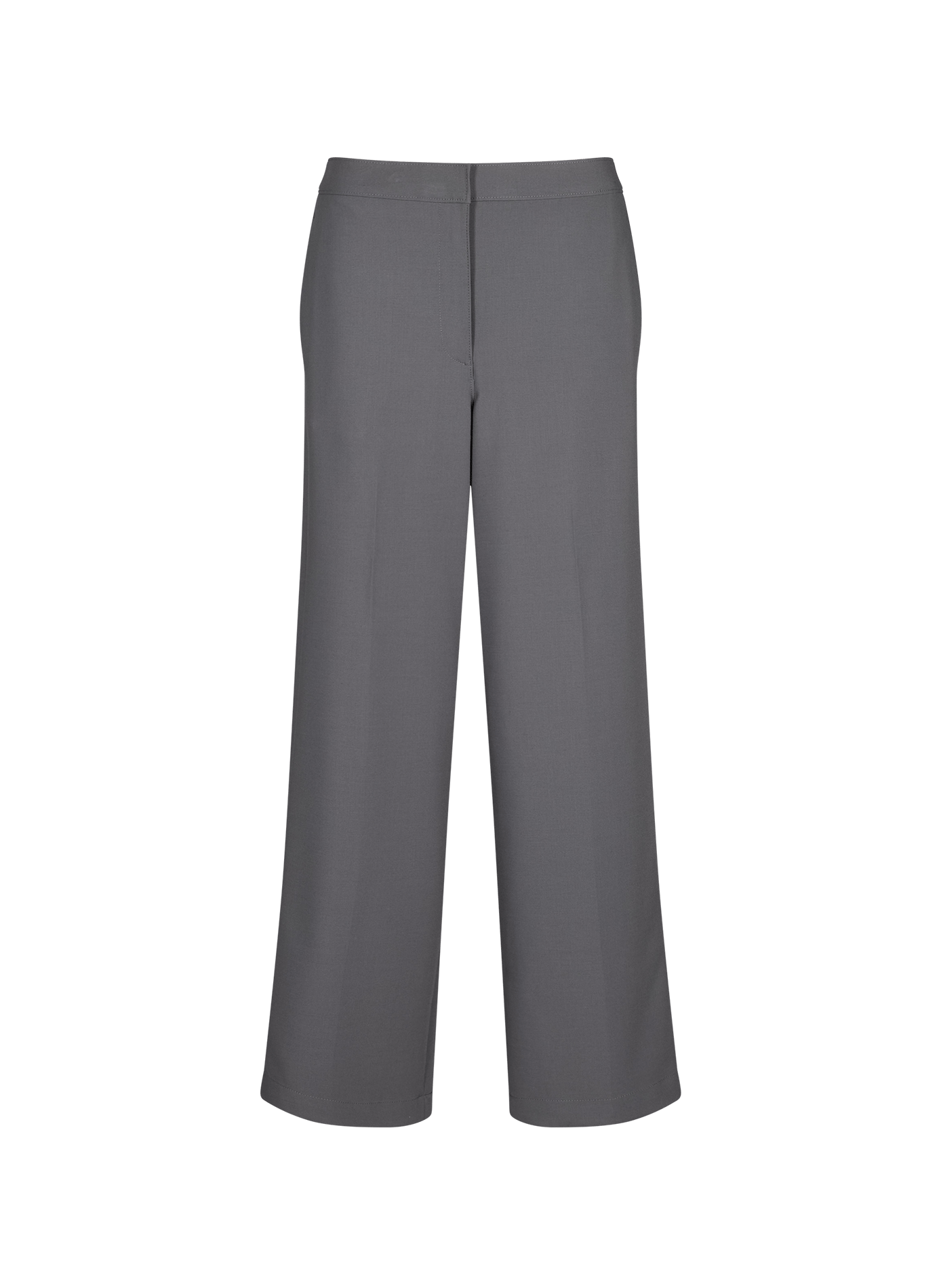 Wide-leg pants with contrasting stripe and logo CALVIN KLEIN Grey