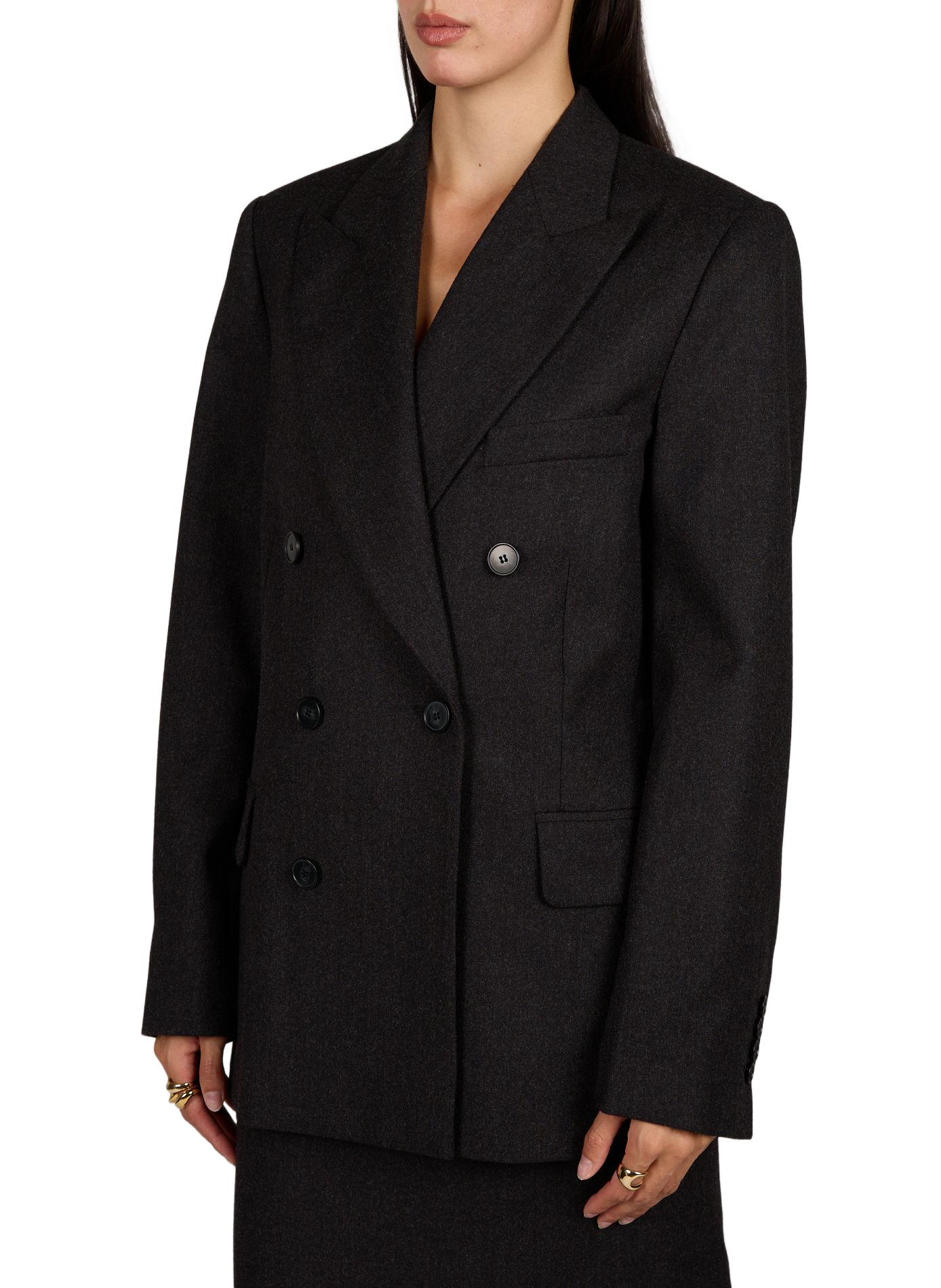 Tailored wool jacket VICTORIA BECKHAM Grey