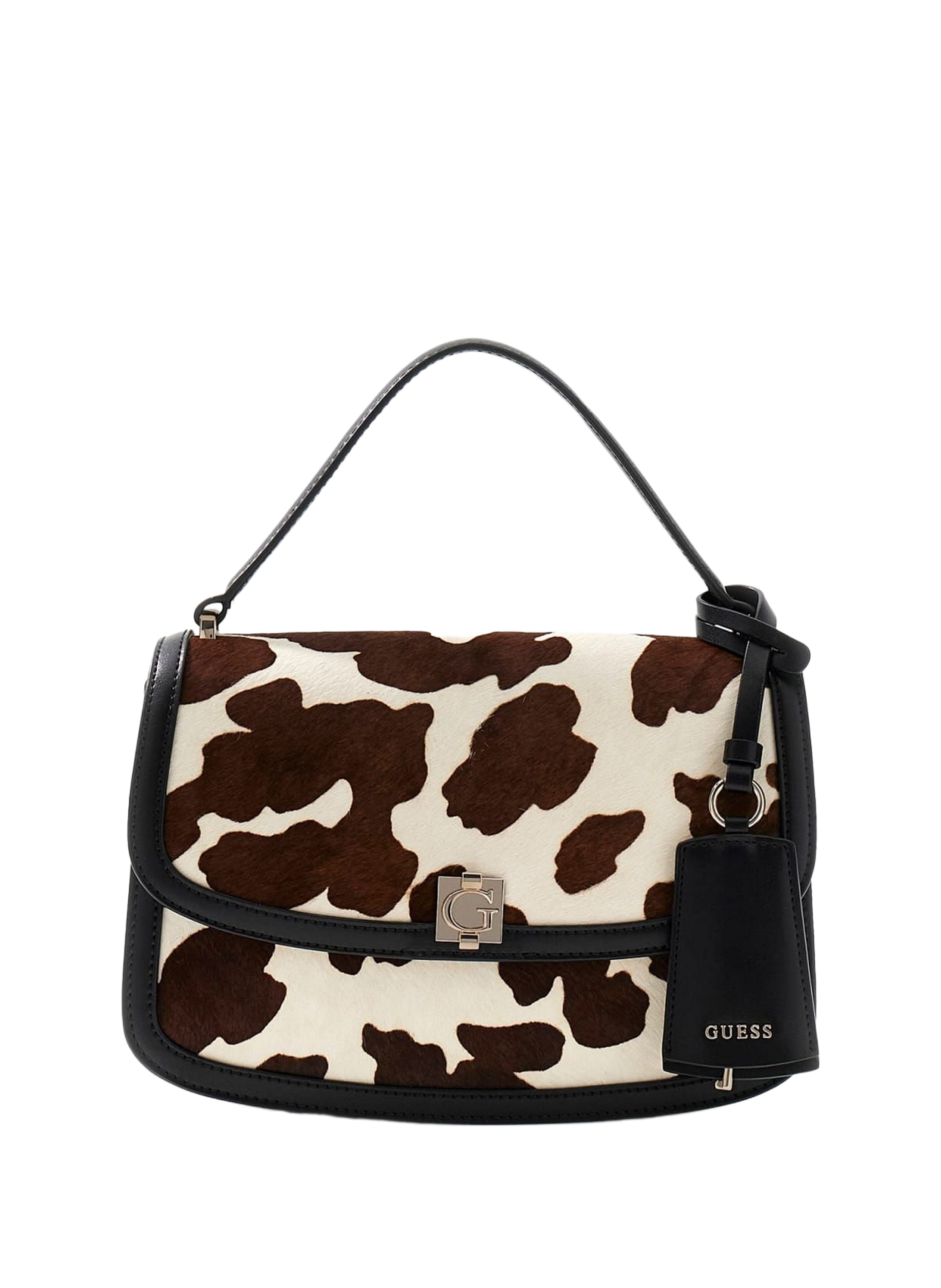 Sac peau de vache en cuir GUESS Multicolore