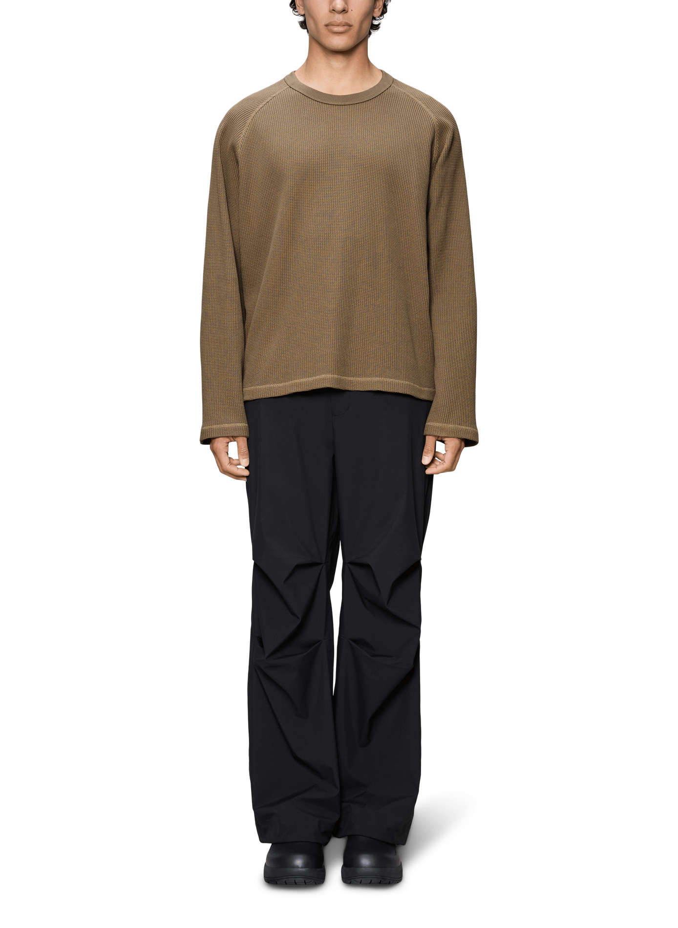Pull en coton RAINS Marron