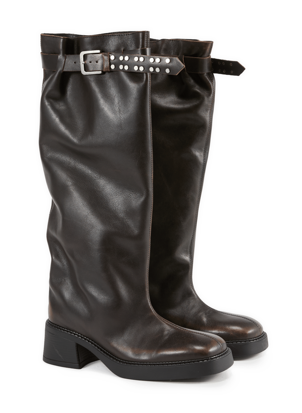 Kristel leather boots E8 BY MIISTA Brown