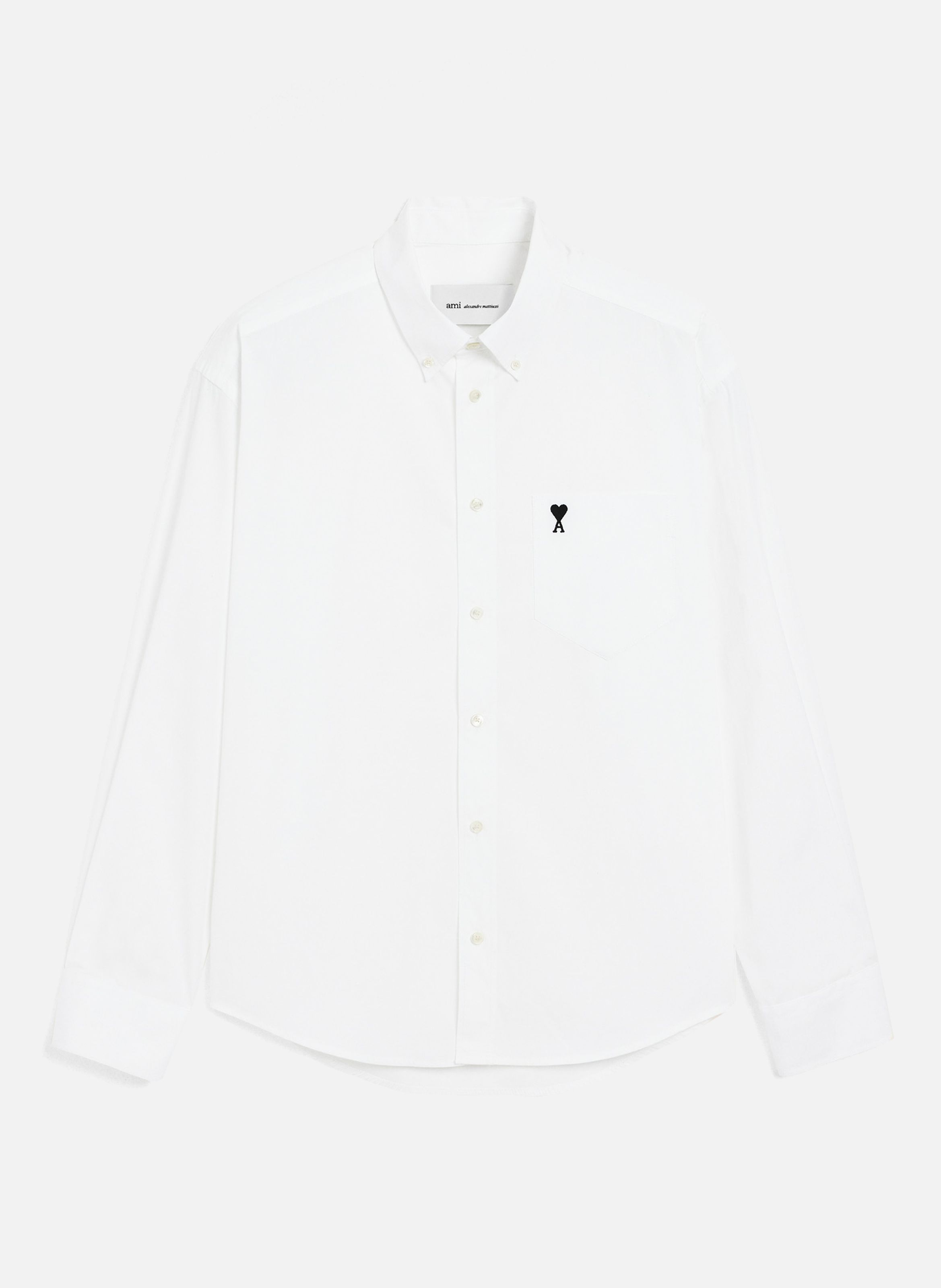 Chemise boxy en coton ami de coeur AMI PARIS Blanc
