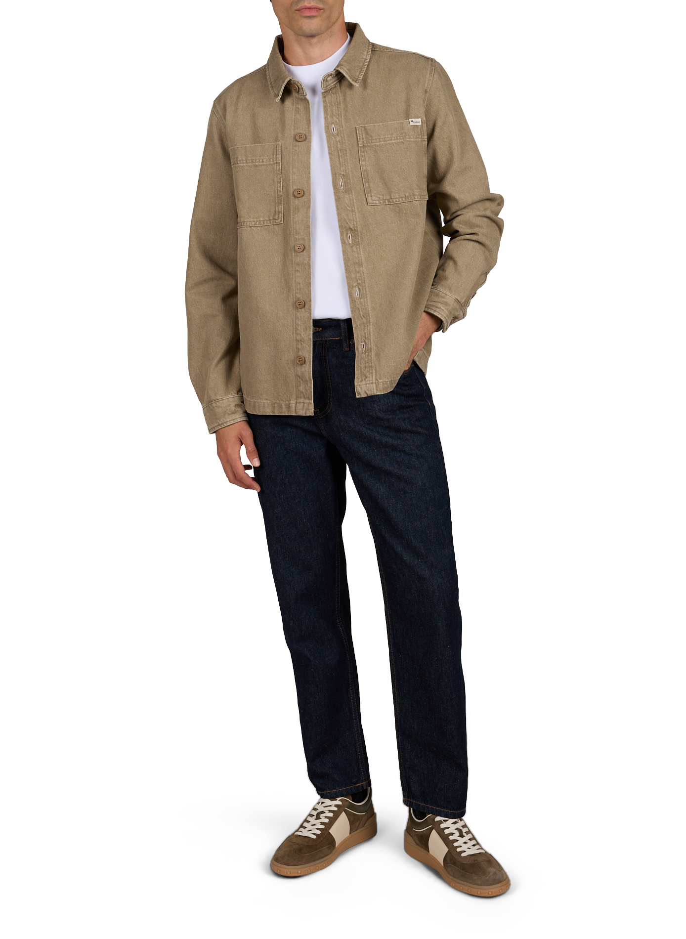 Baumwollhemd FAGUO Beige