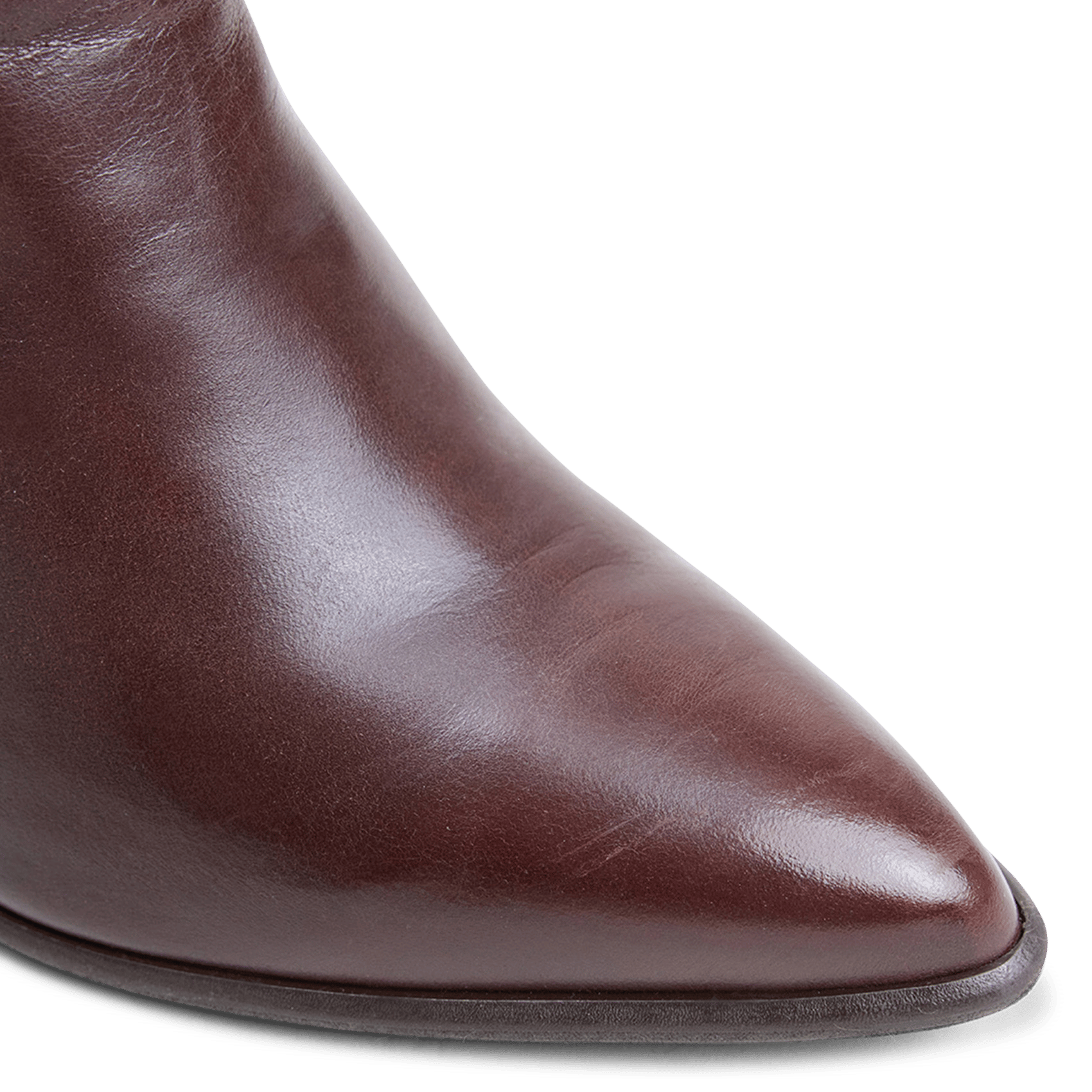 Bottines bout pointu en cuir de vachette pixi JONAK Marron