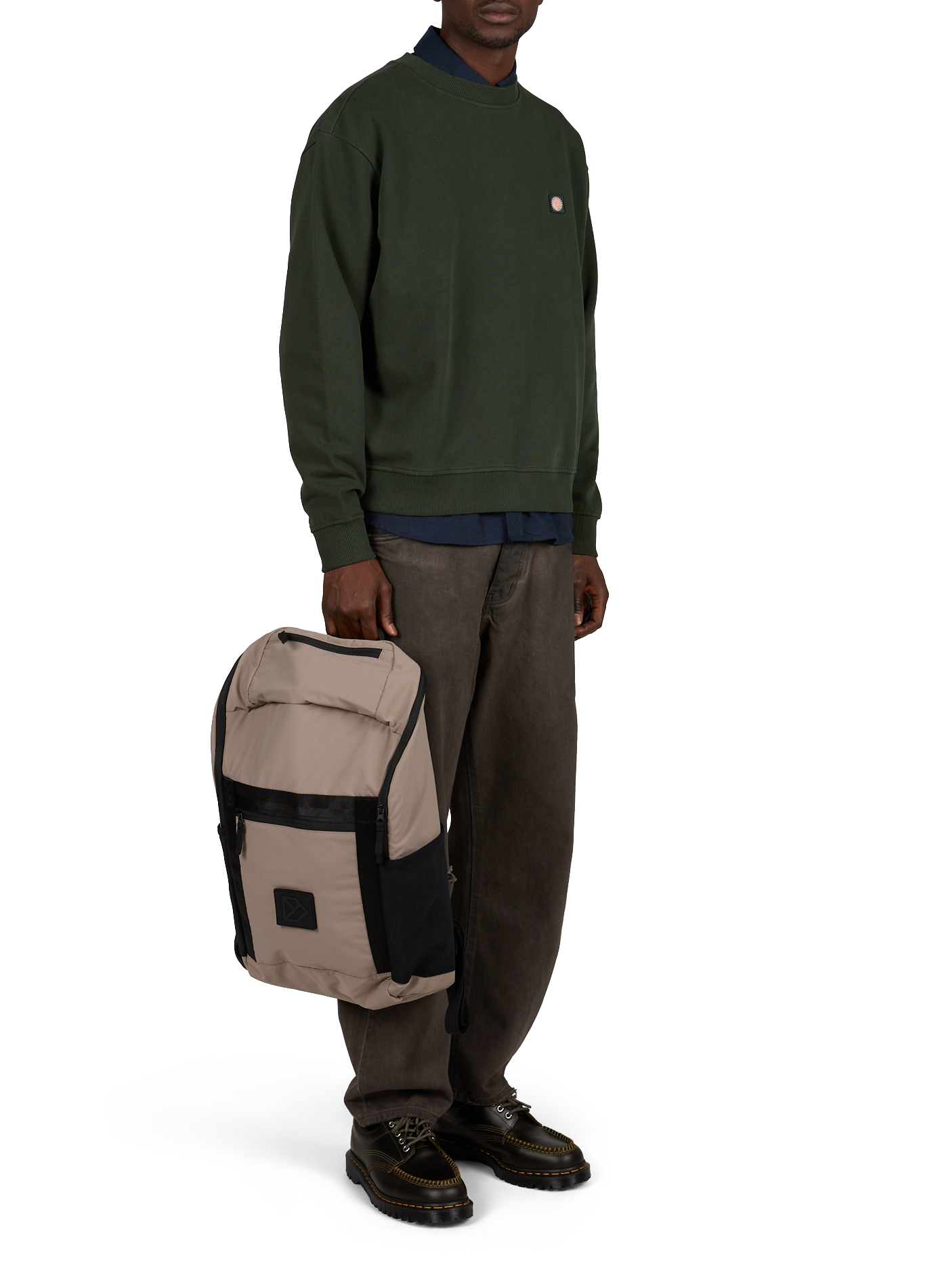 Relaxed cotton Leon sweatshirt THINKING MU Green