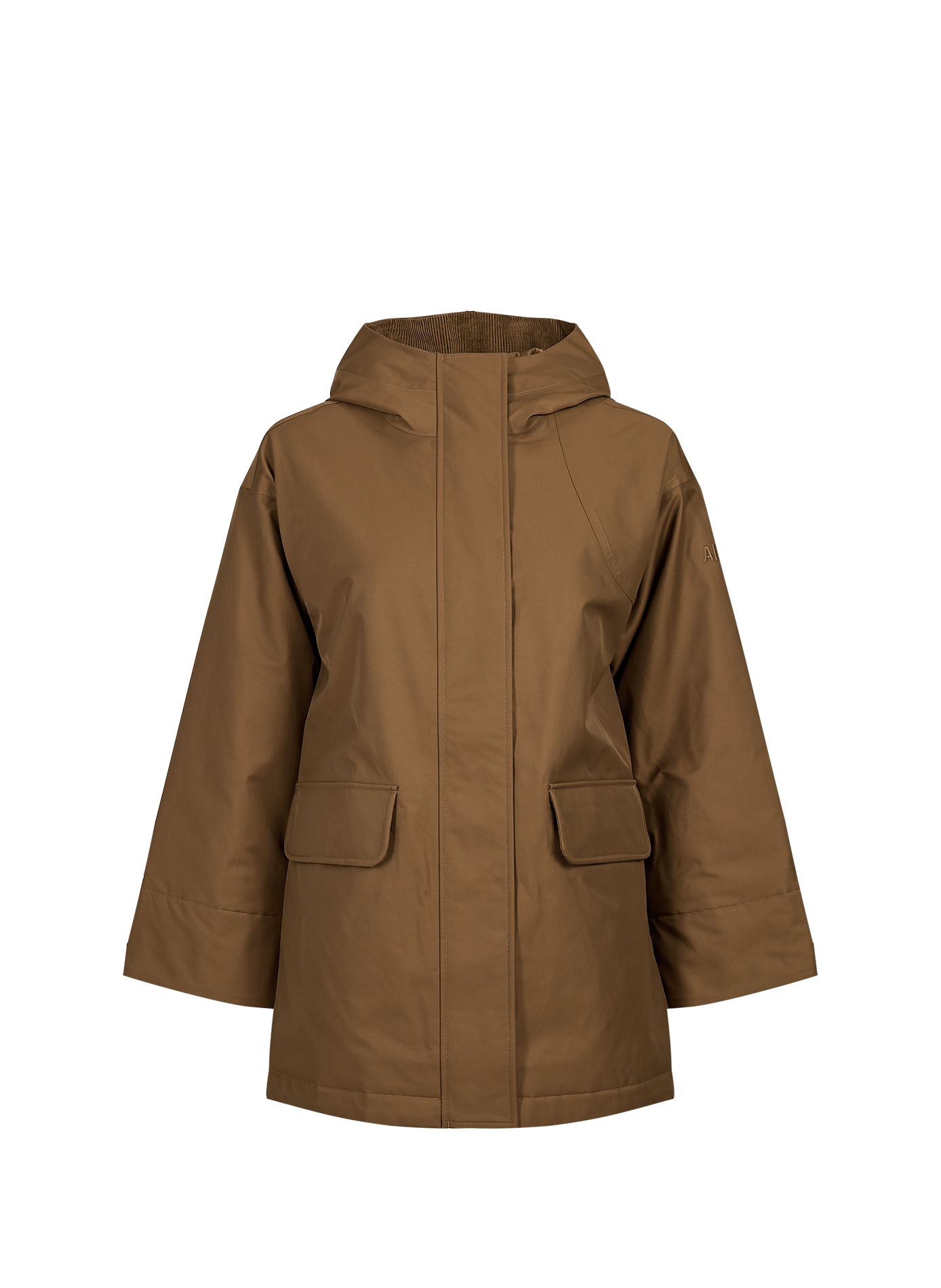 Straight cotton-blend jacket AIGLE Brown