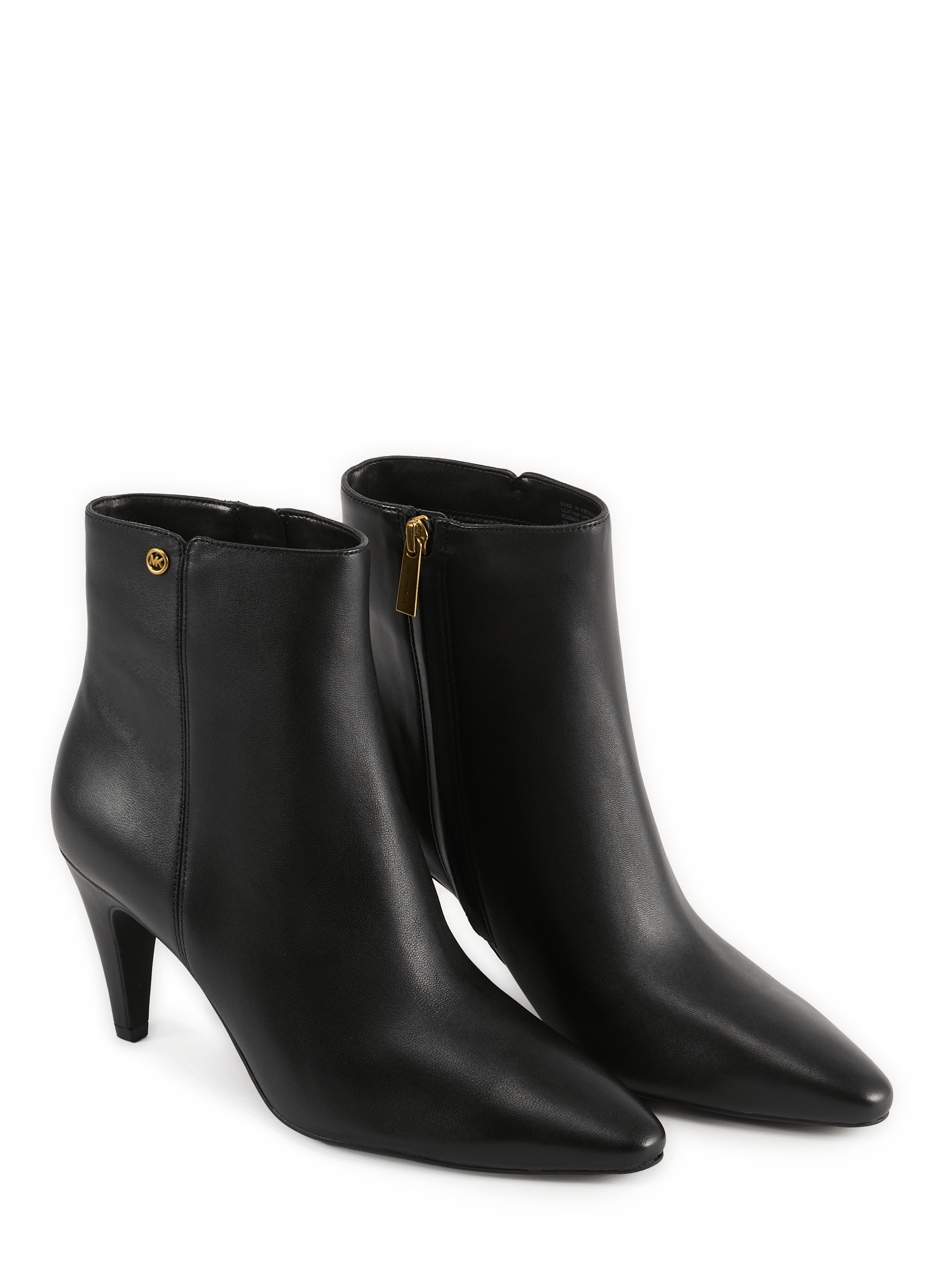 Daniela zip-up leather ankle boots MICHAEL KORS Black