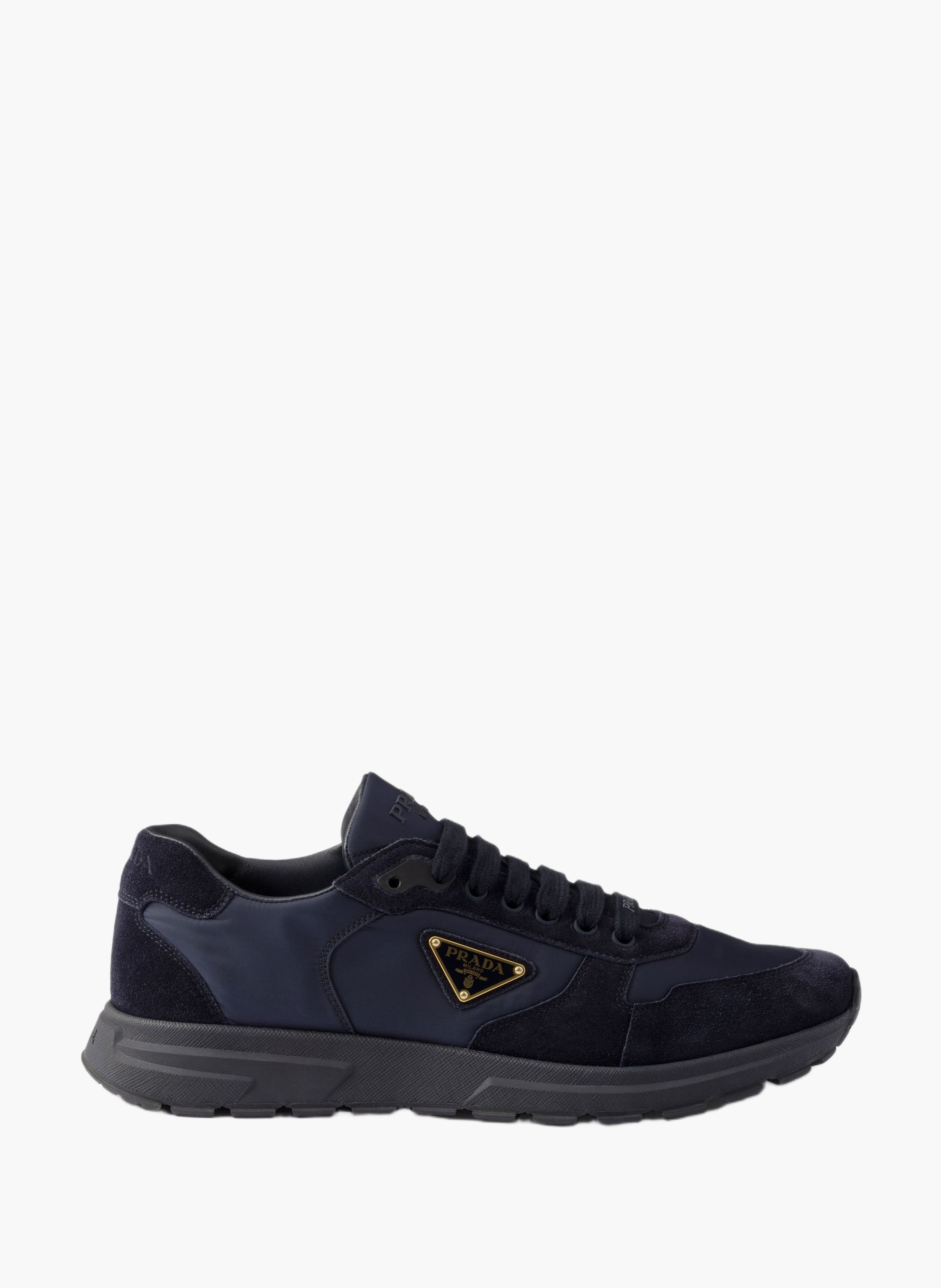 Sneakers prax 2.0 en re-nylon et veau velours PRADA Bleu