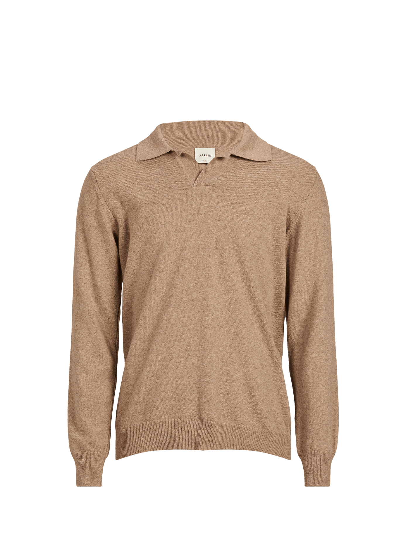 Jersey Gabino de lana con cuello polo LAFAURIE Marrón